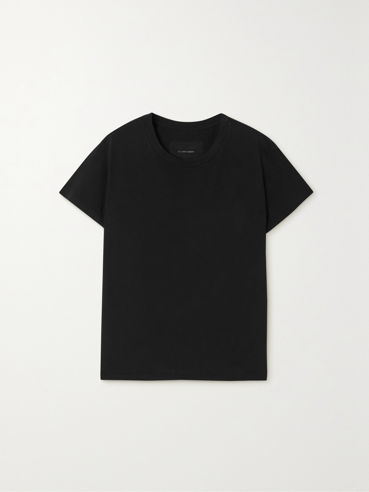 Nili Lotan Brady Distressed Cotton-jersey T-shirt - Black