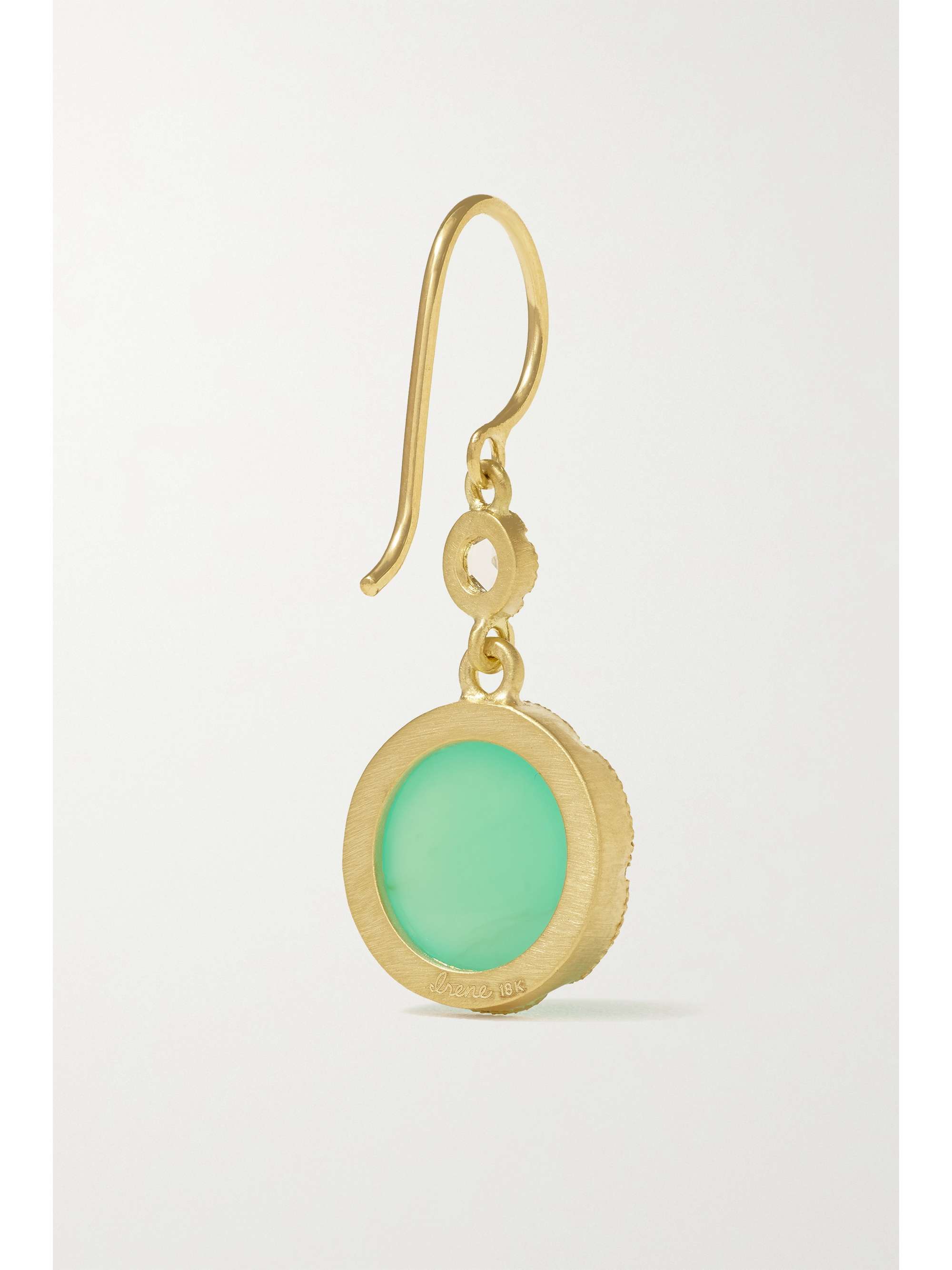 IRENE NEUWIRTH 18-karat gold, chrysoprase and diamond earrings