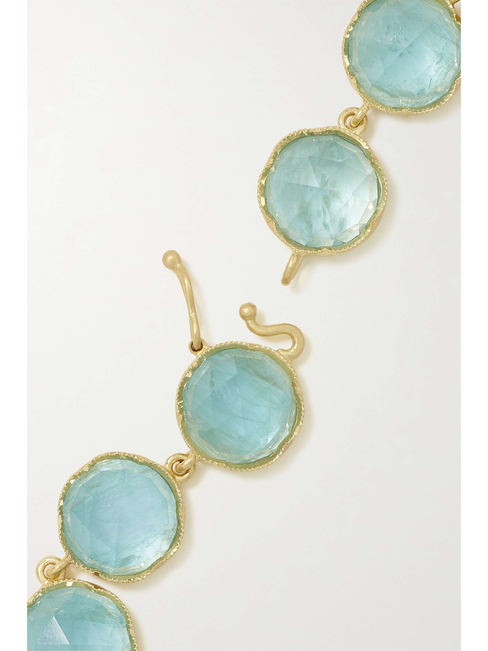 IRENE NEUWIRTH Classic 18-karat gold aquamarine bracelet