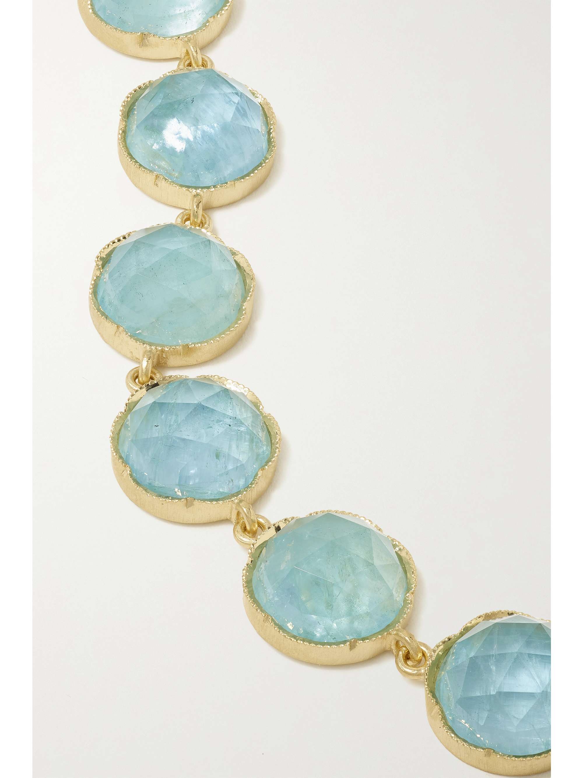 IRENE NEUWIRTH Classic 18-karat gold aquamarine bracelet