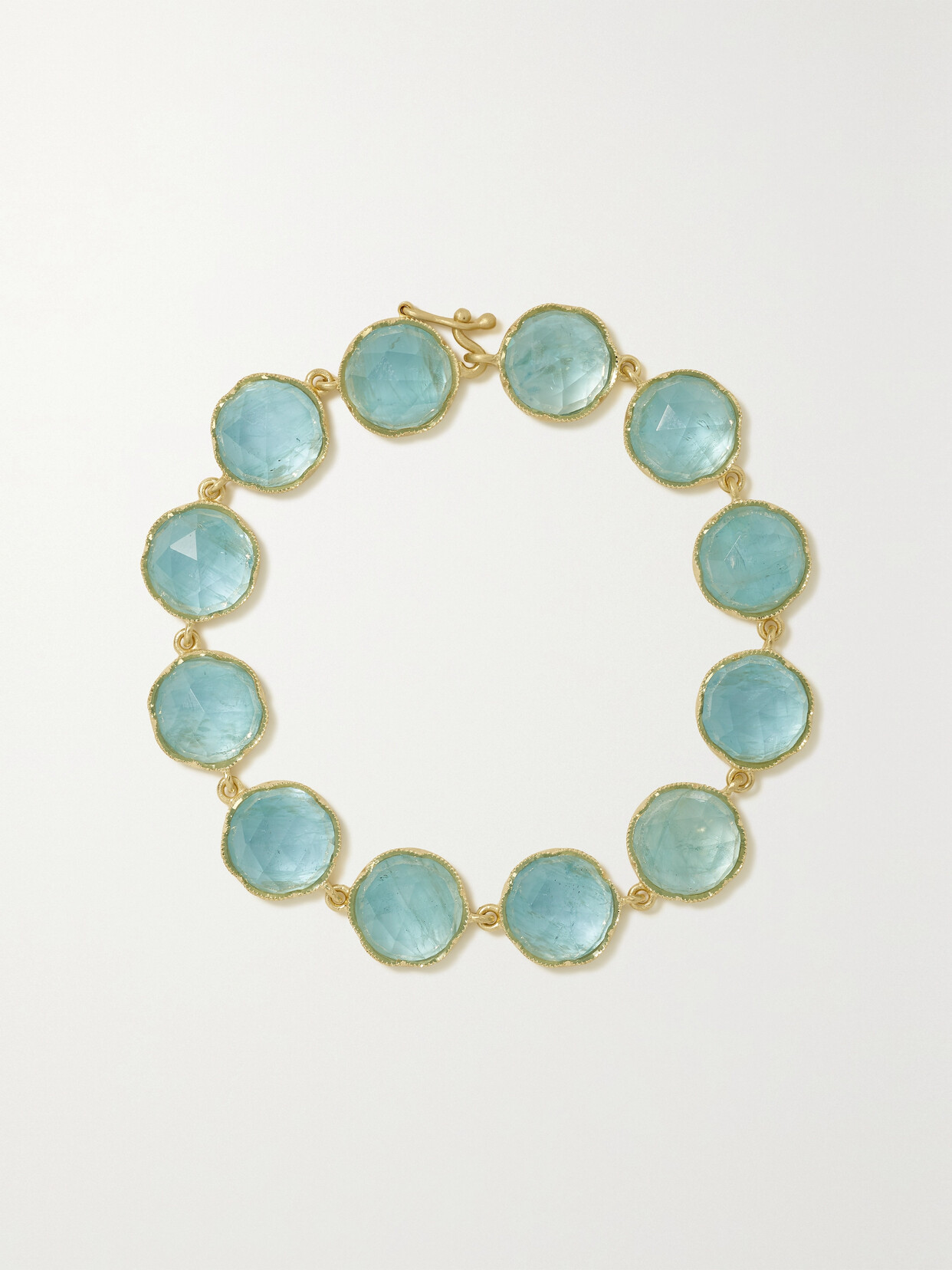 Irene Neuwirth Classic 18-karat Gold Aquamarine Bracelet - One size