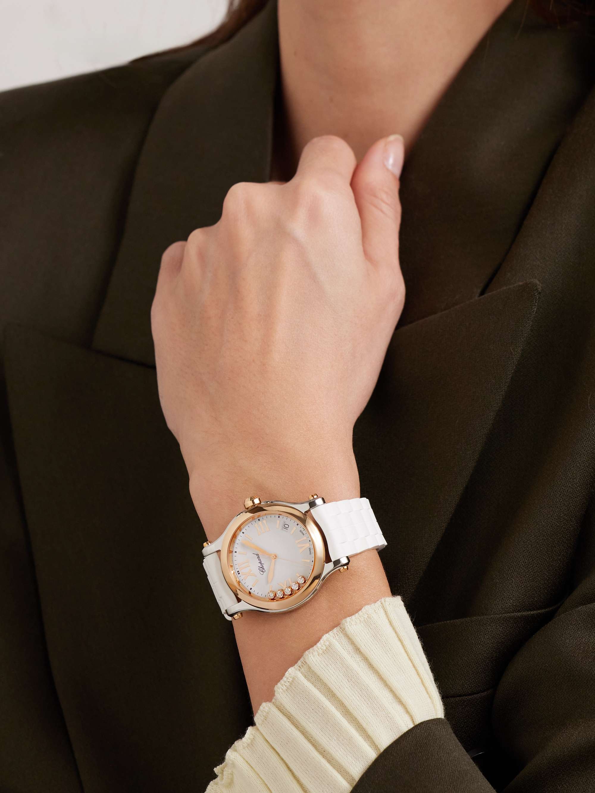 CHOPARD INVISIBLE PID - Happy Sport stainless steel watch