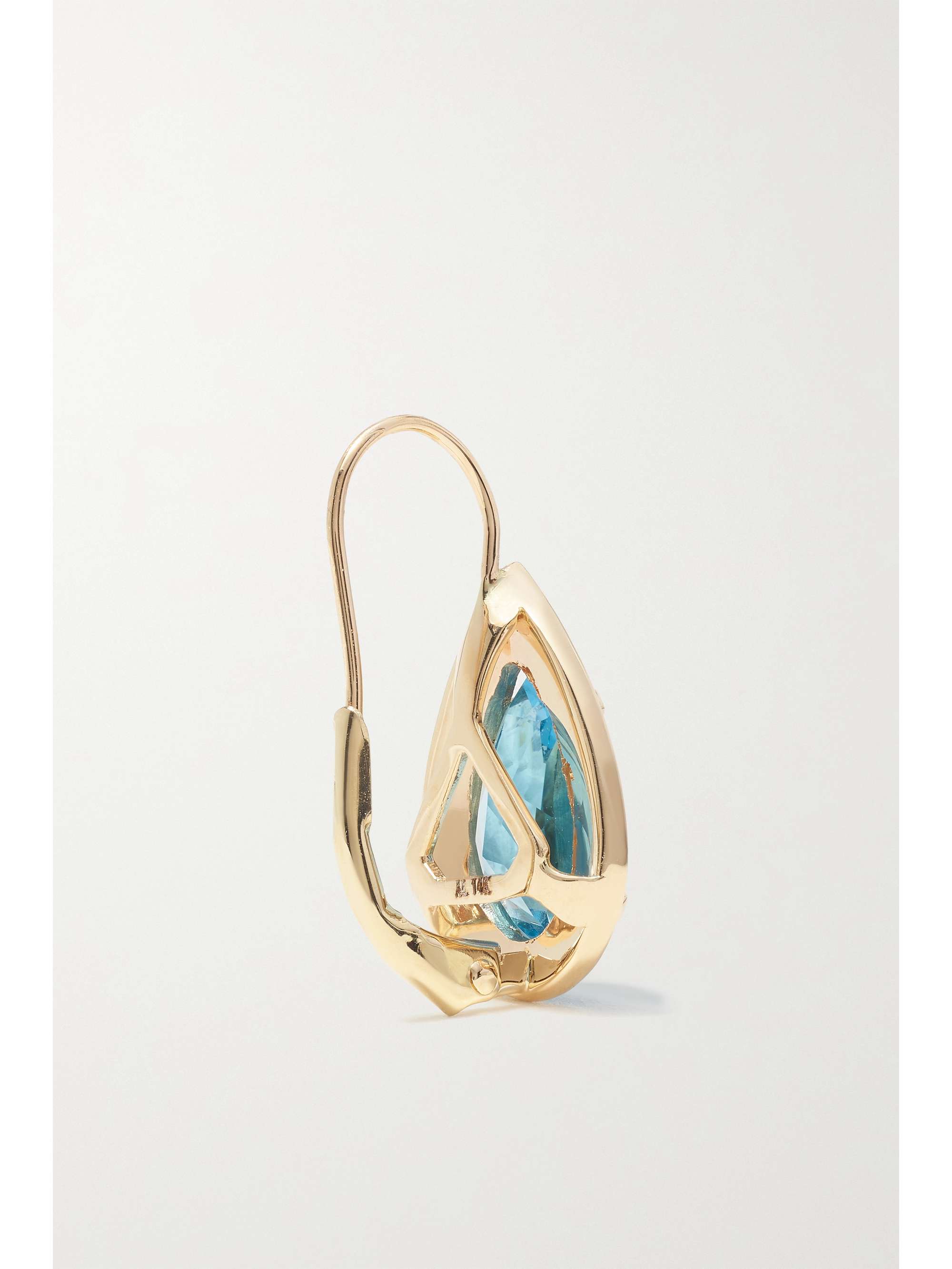 ALISON LOU Boucles d'oreilles en or 14 carats (585/1000), améthystes et émail