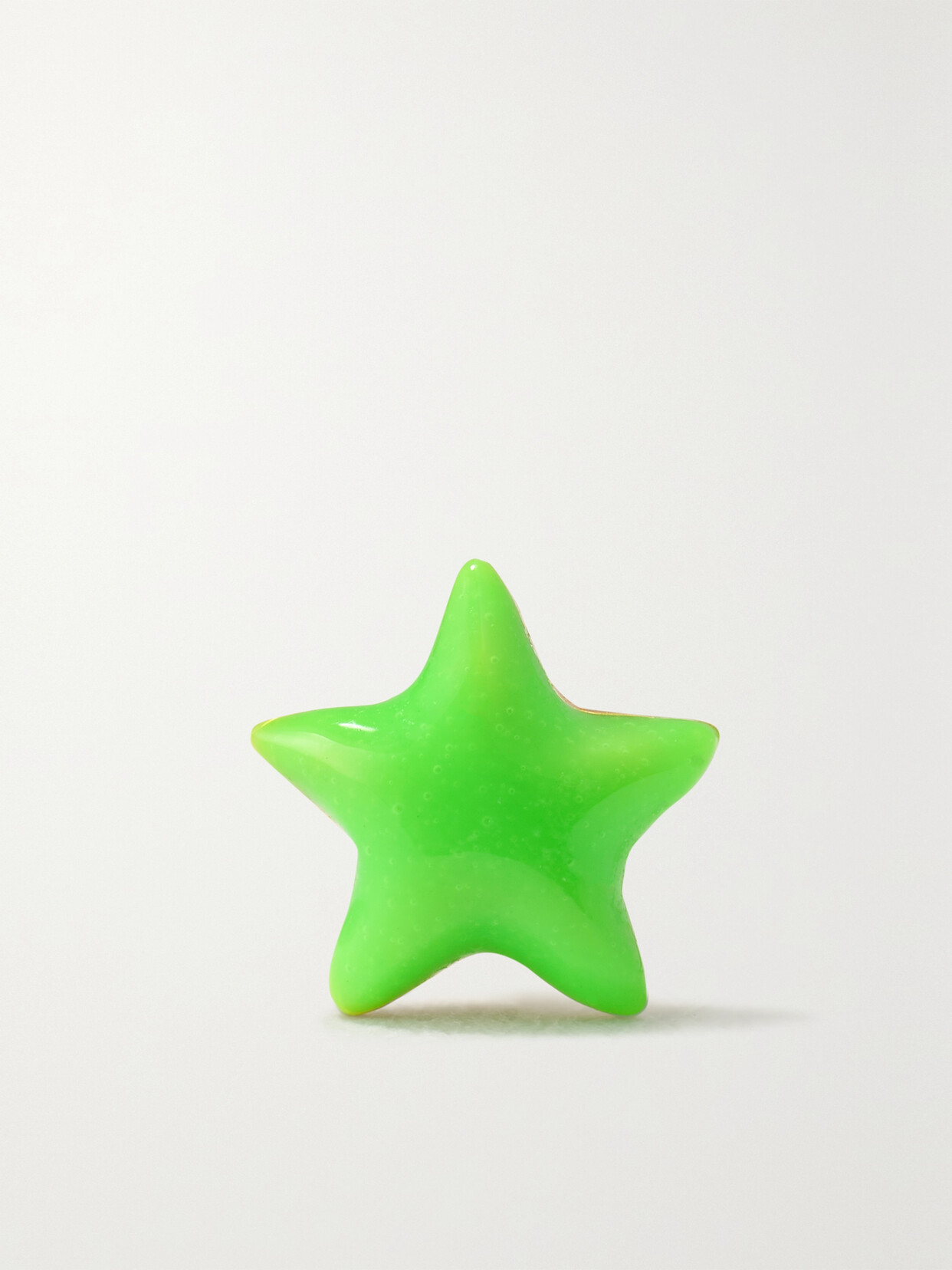 Alison Lou Tiny Star 14-karat And Enamel Single Earring