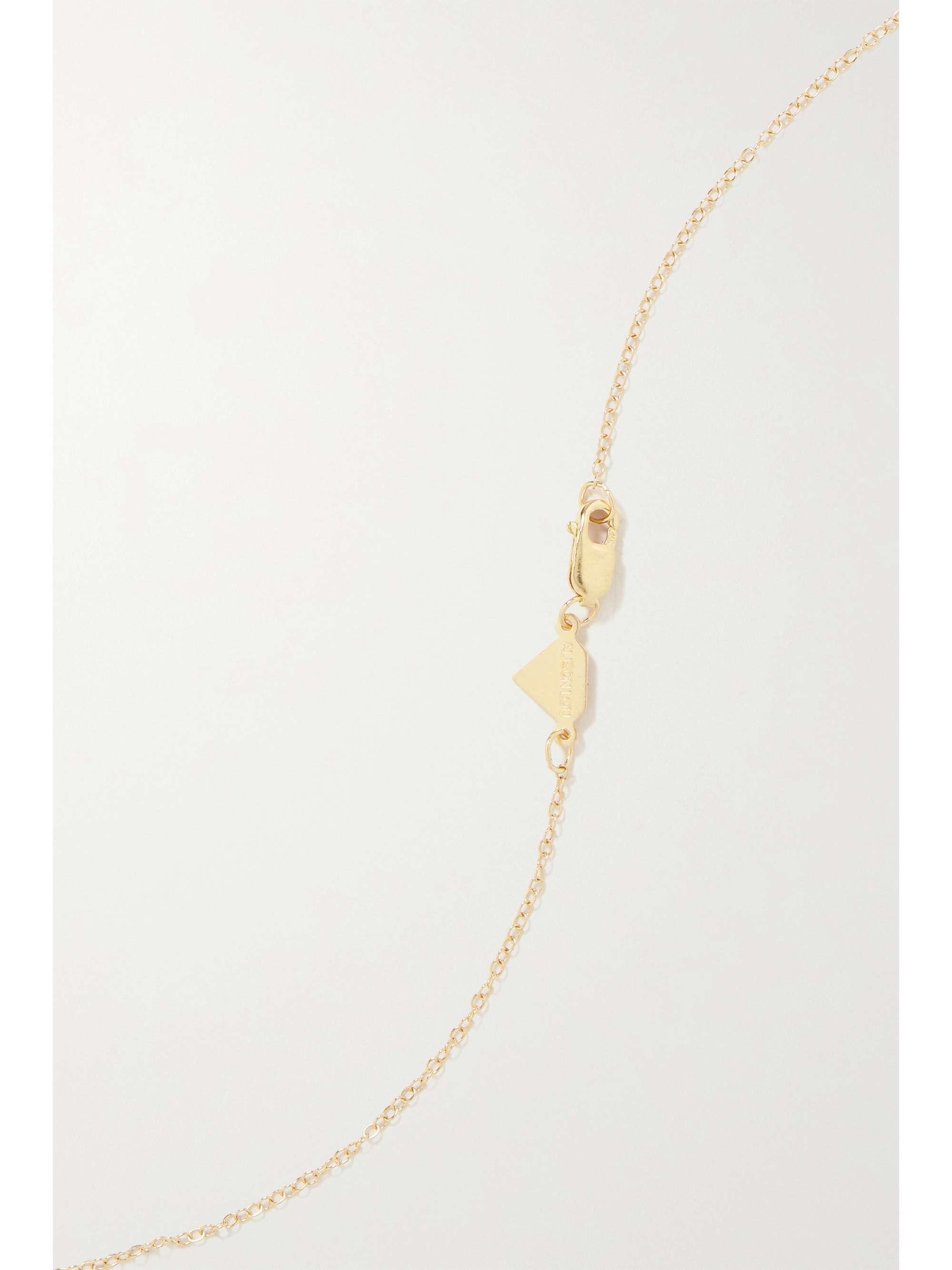 ALISON LOU Evil Eye 14K 黄金、钻石、搪瓷项链