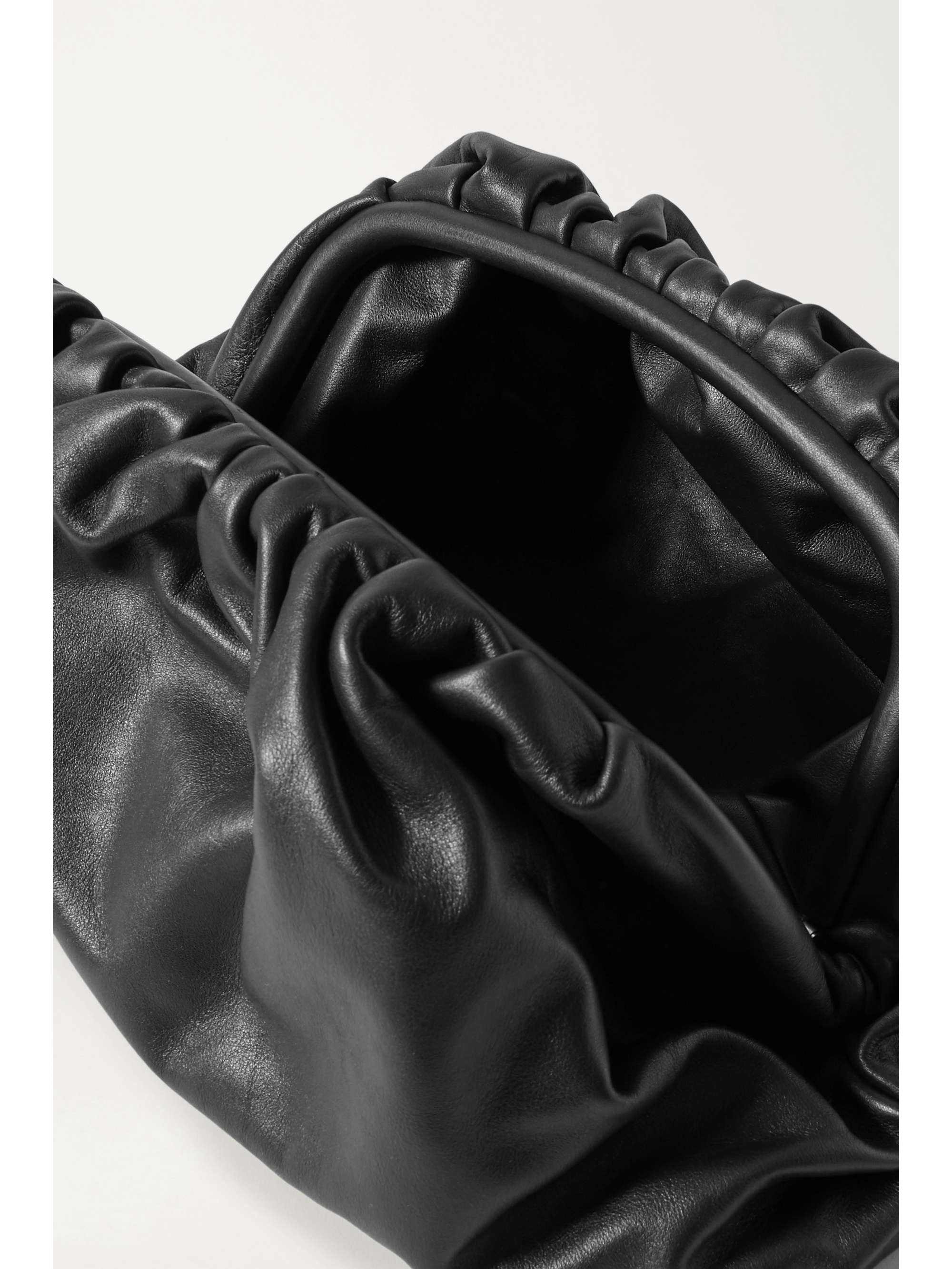 large leather clutch bag