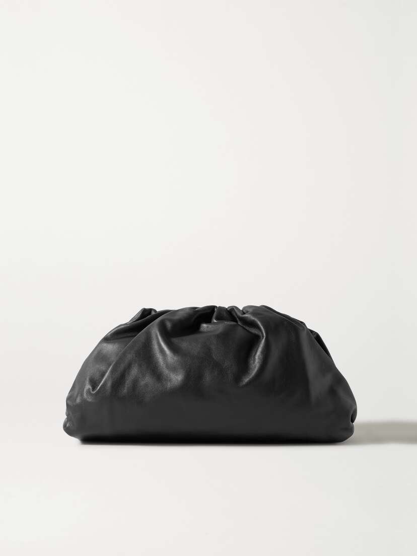 Bottega Veneta The Pouch Large Gathered Leather Clutch