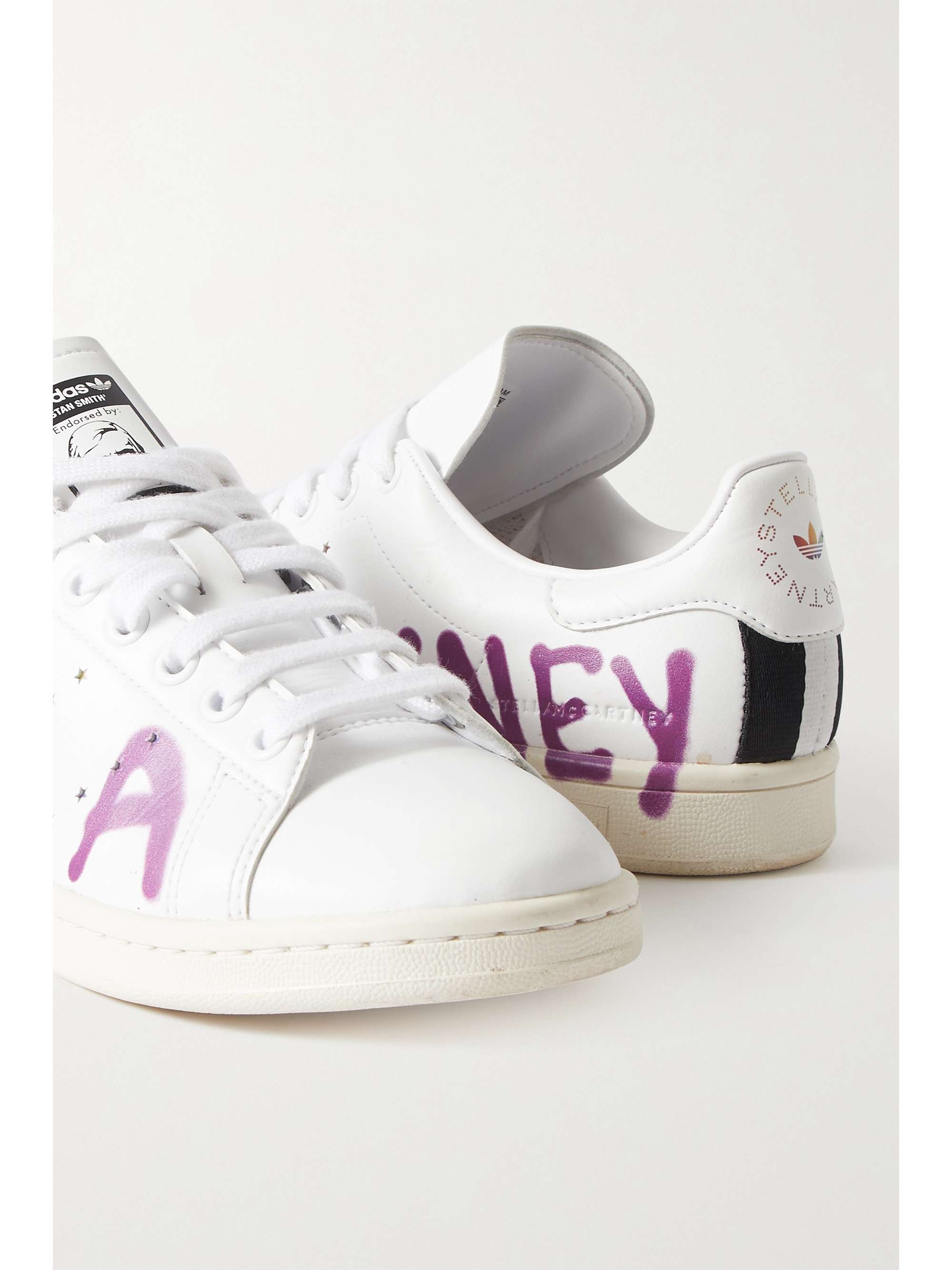 format Beloved Tilsætningsstof STELLA MCCARTNEY + Ed Curtis + adidas Originals Stan Smith printed vegan  leather sneakers | NET-A-PORTER