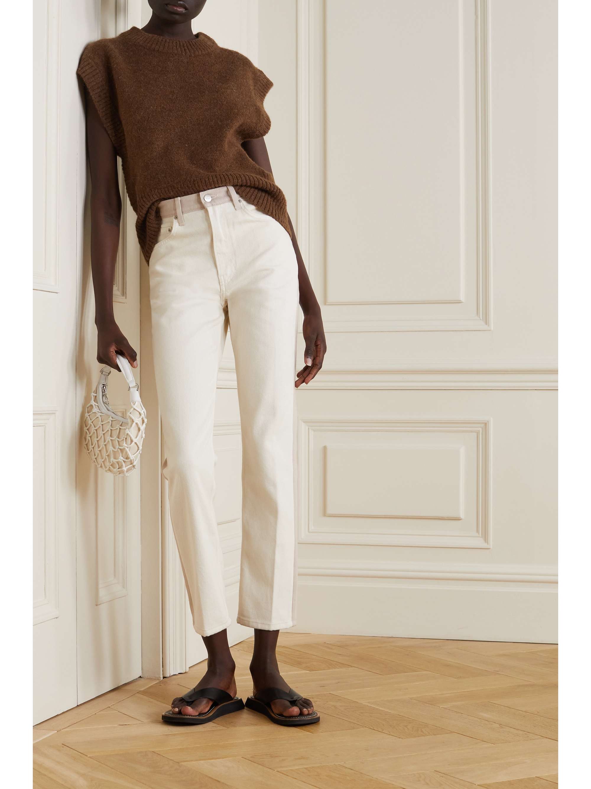 reformation high rise straight leg jeans