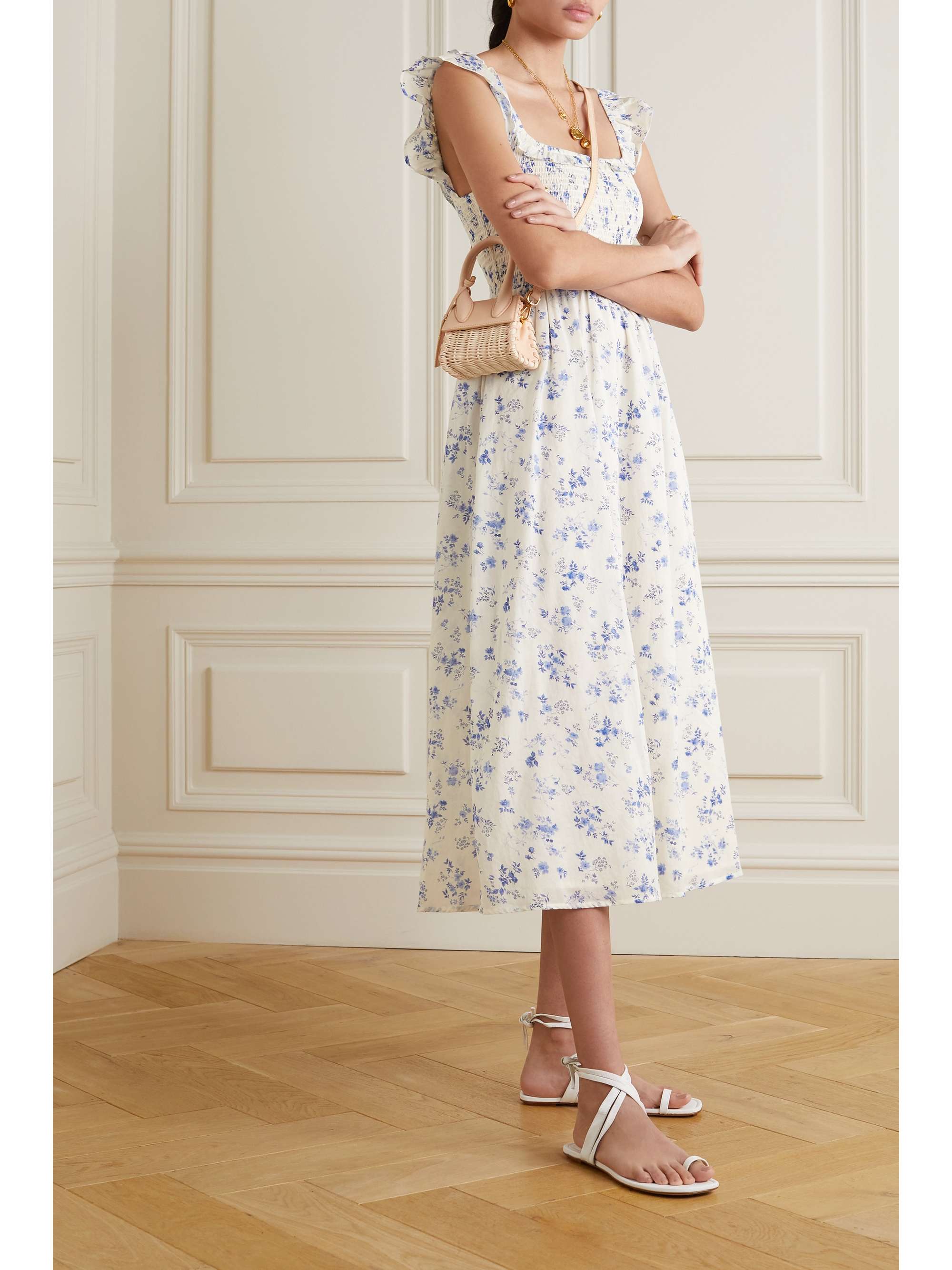 Reformation shirred dress Clearance