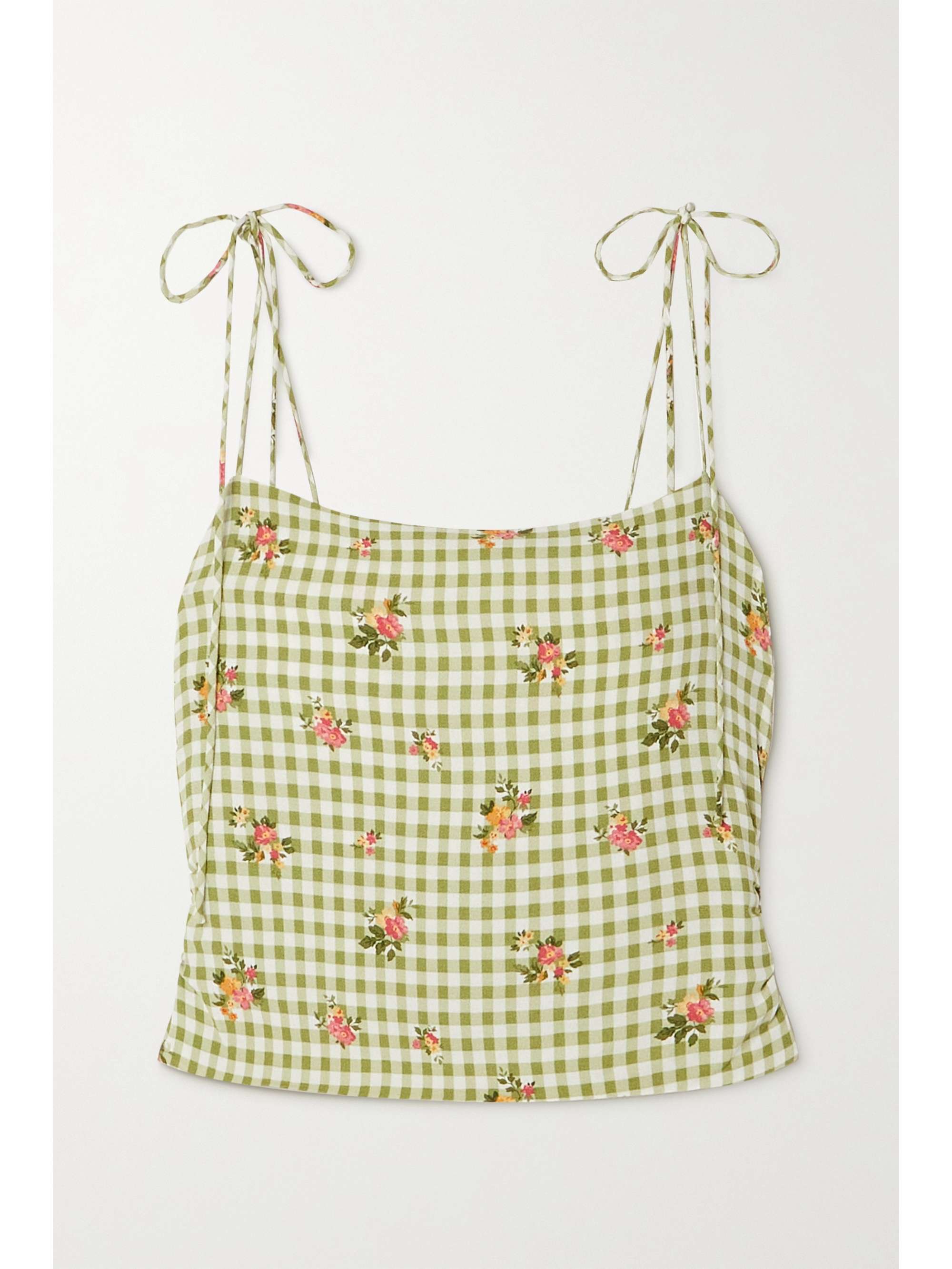 reformation gingham top