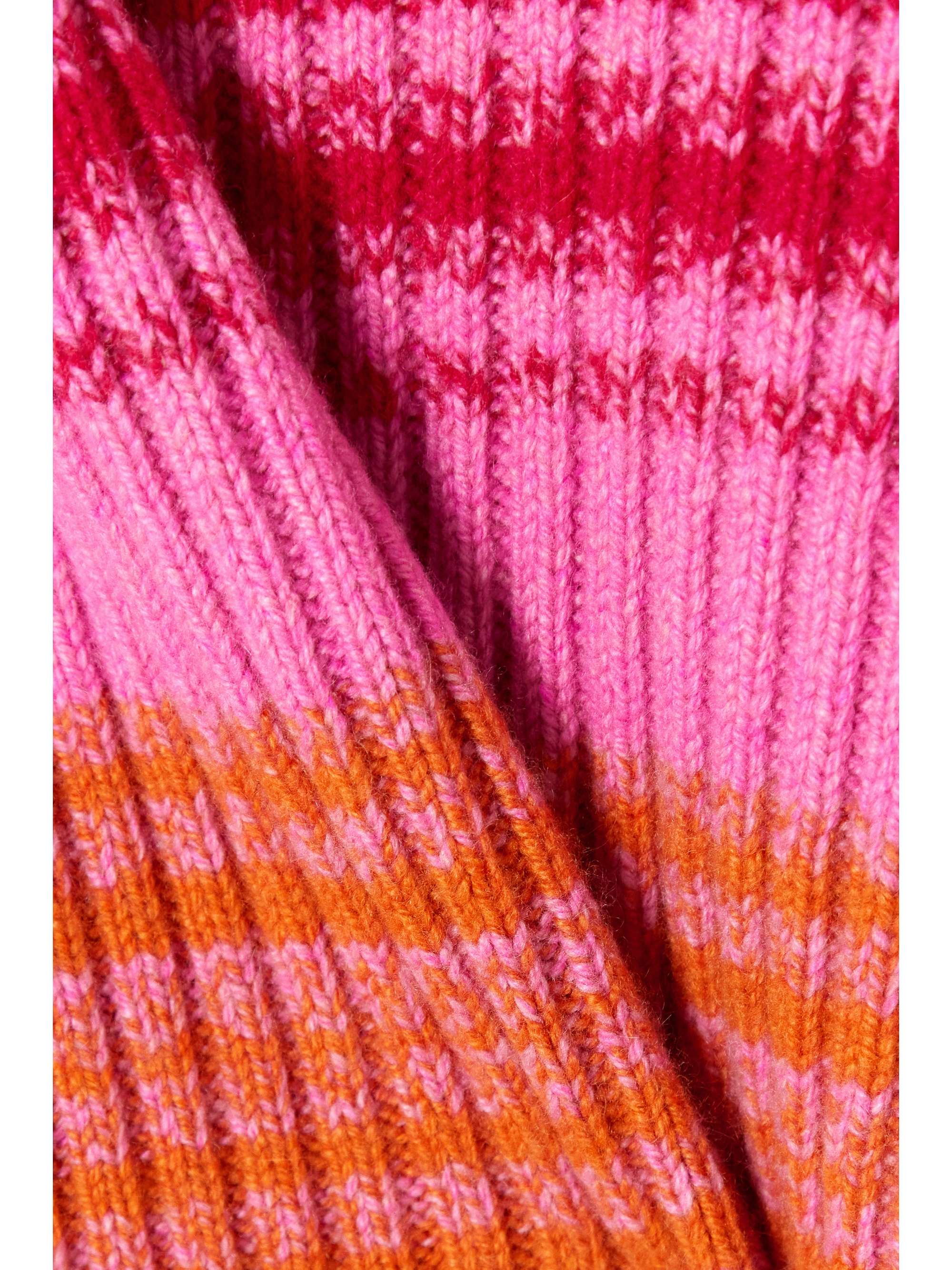 THE ELDER STATESMAN Morphe striped ribbed cashmere sweater