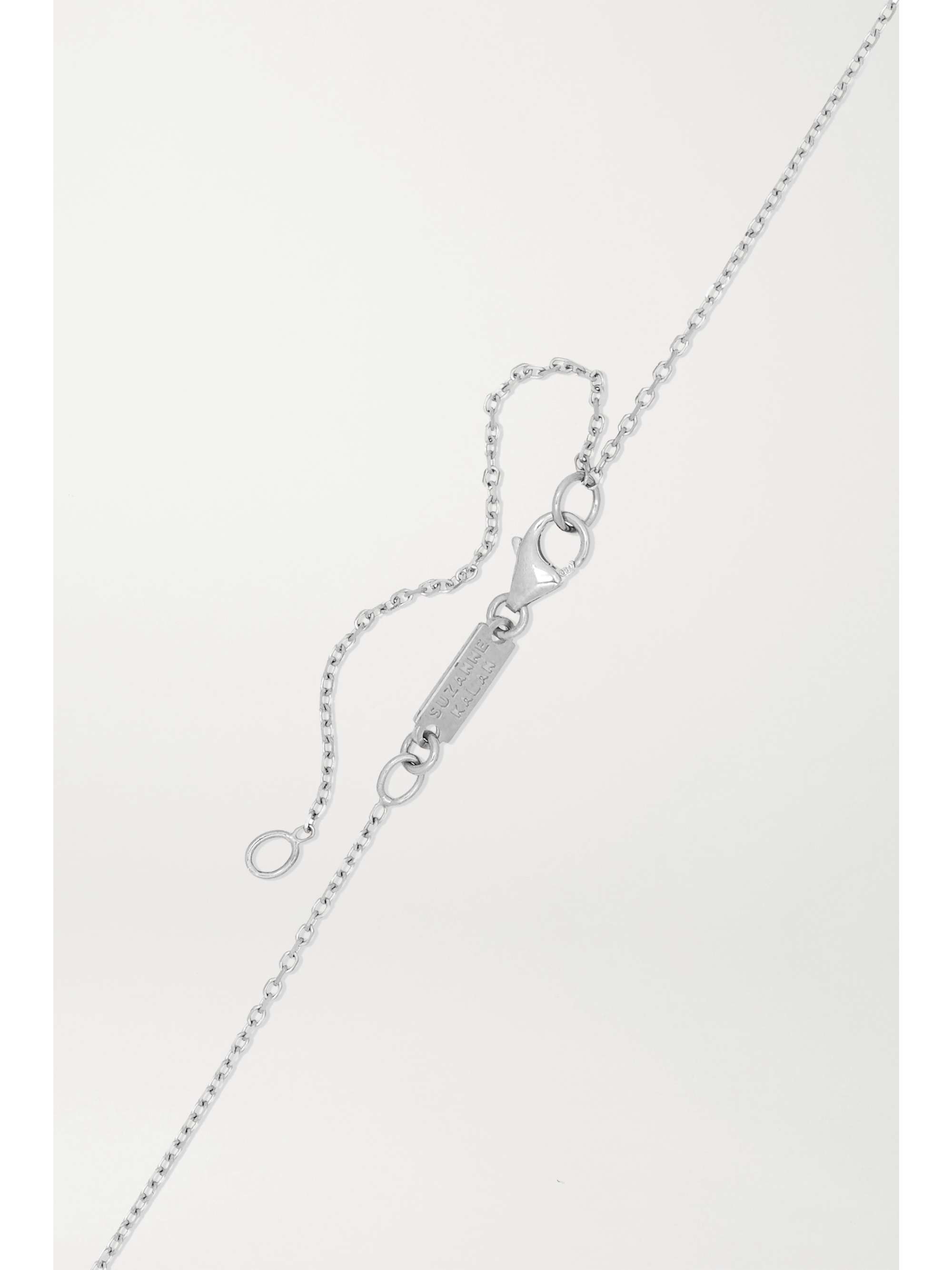 SUZANNE KALAN 18-karat white gold diamond necklace