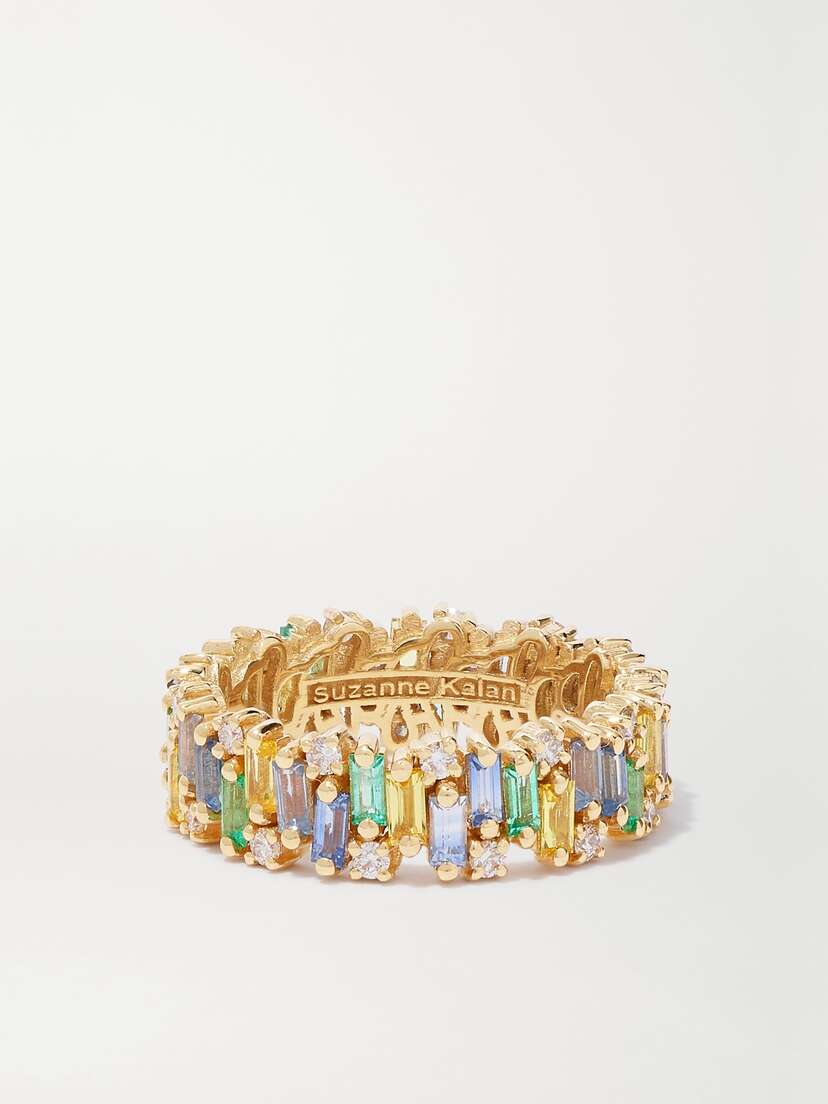 Suzanne Kalan 18-karat Gold Multi-stone Ring