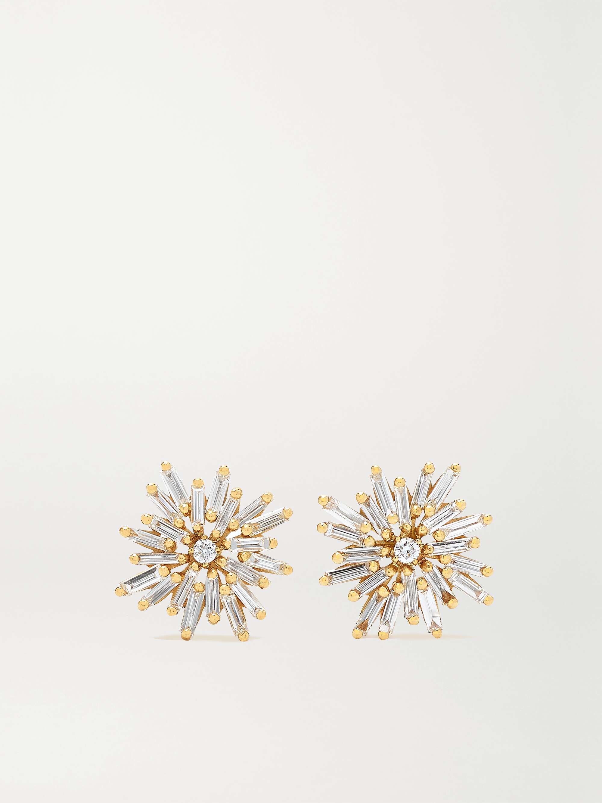 Gold 18-karat gold diamond earrings | SUZANNE KALAN | NET-A-PORTER