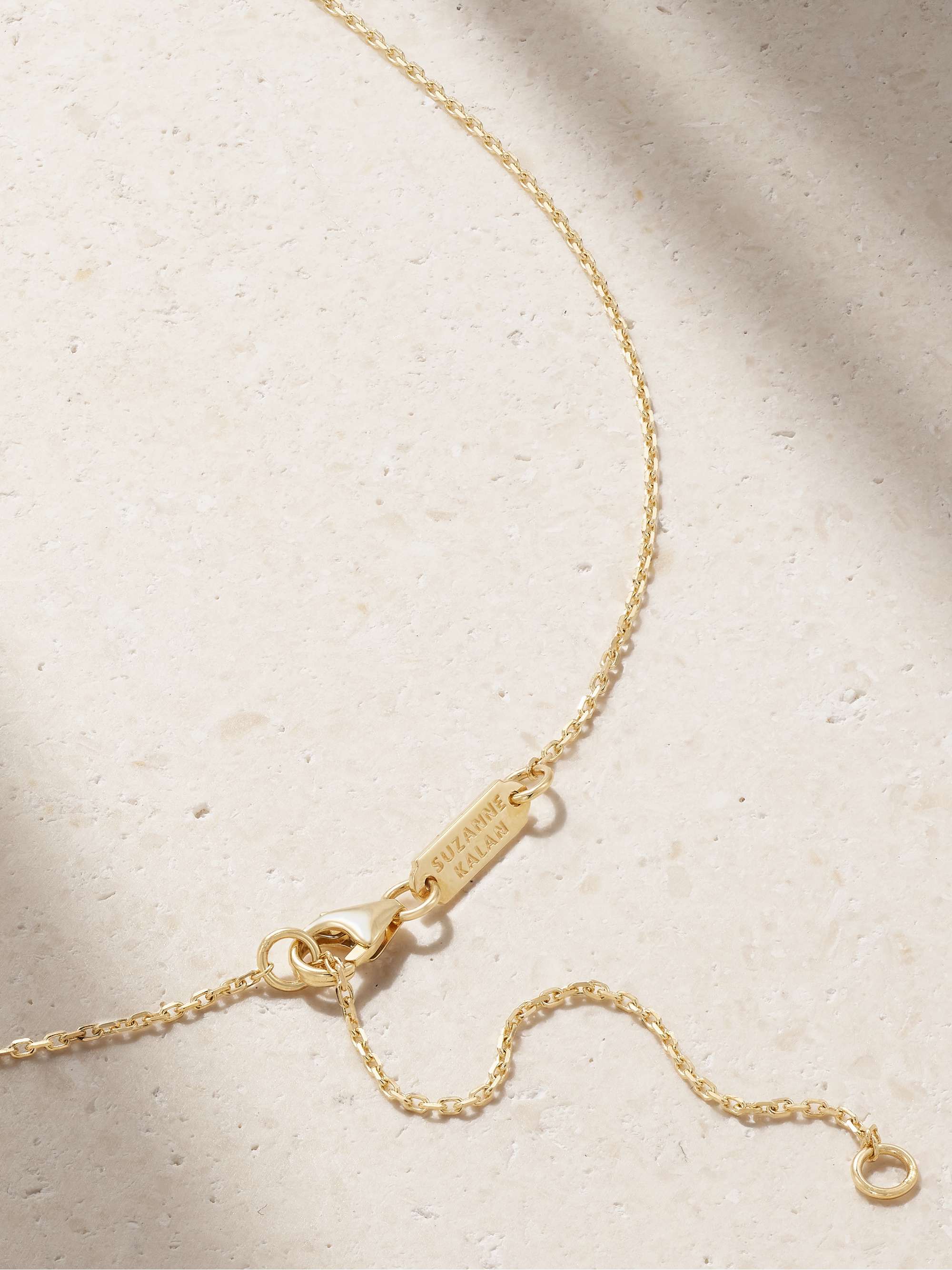 SUZANNE KALAN 18-karat gold diamond necklace