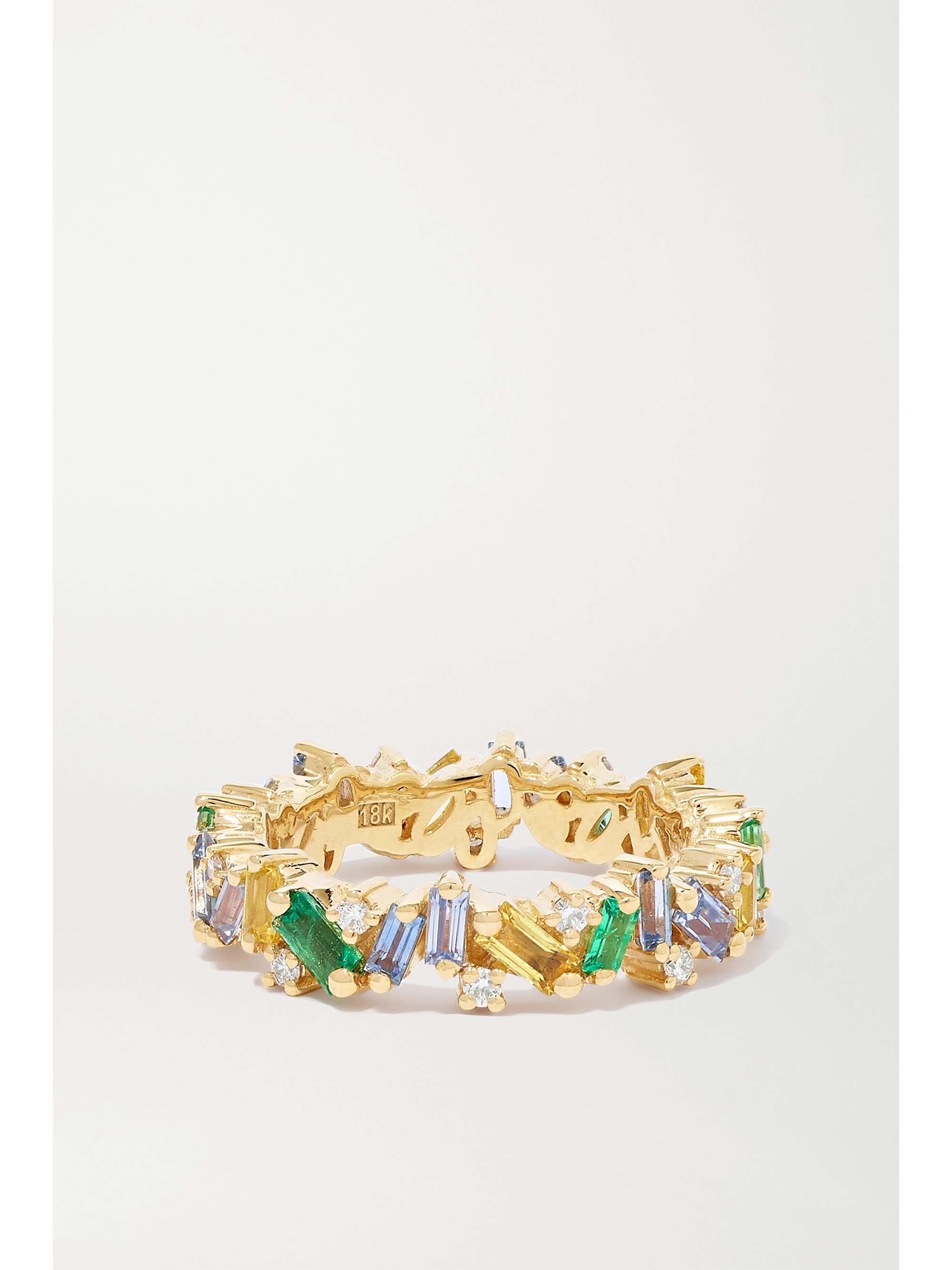 SUZANNE KALAN 18-karat gold multi-stone ring
