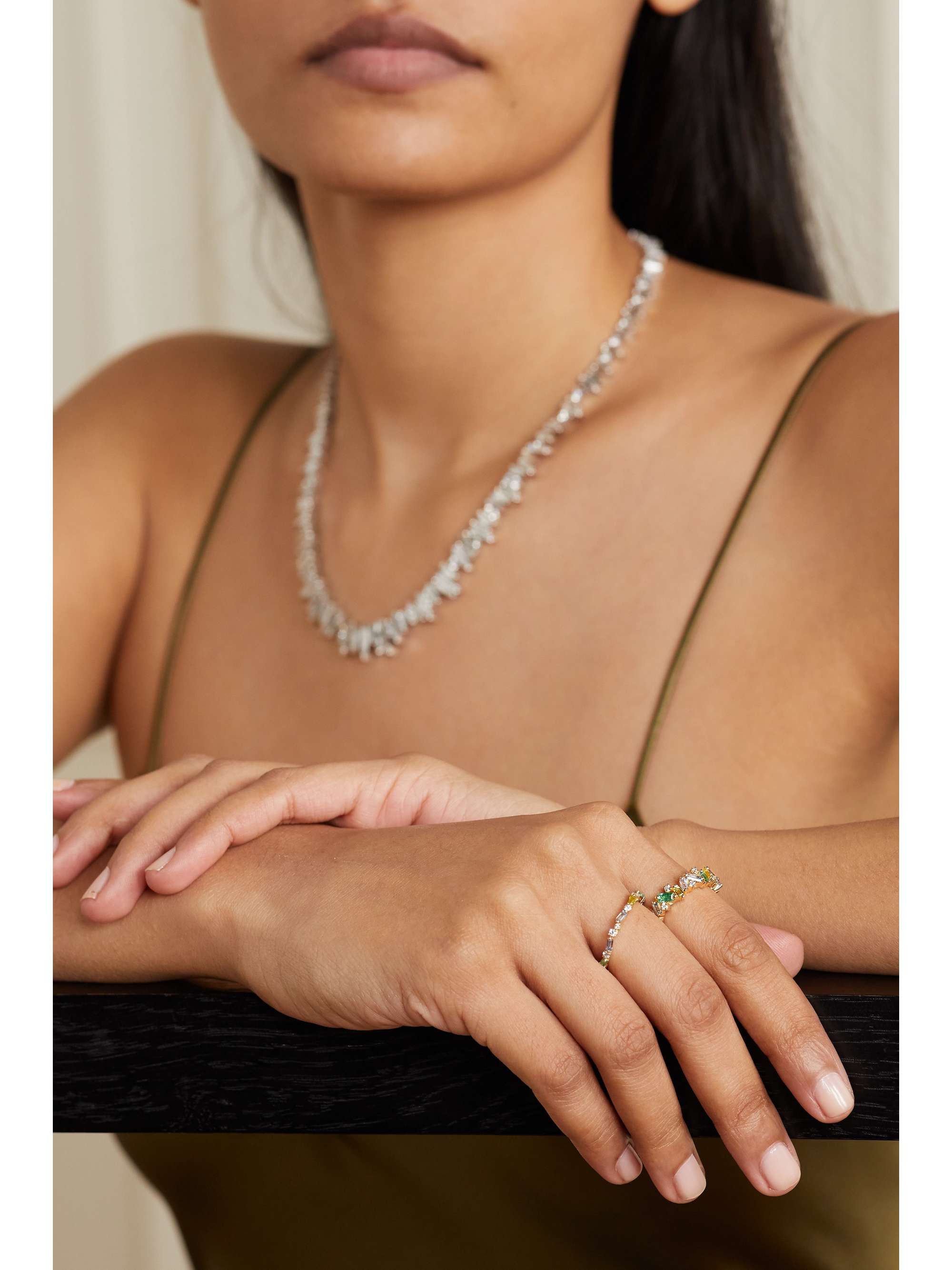 SUZANNE KALAN 18-karat gold multi-stone ring