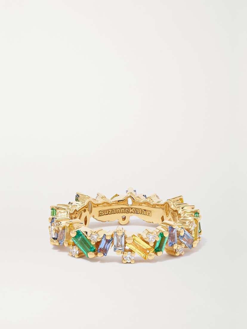 Suzanne Kalan 18-karat Gold Multi-stone Ring