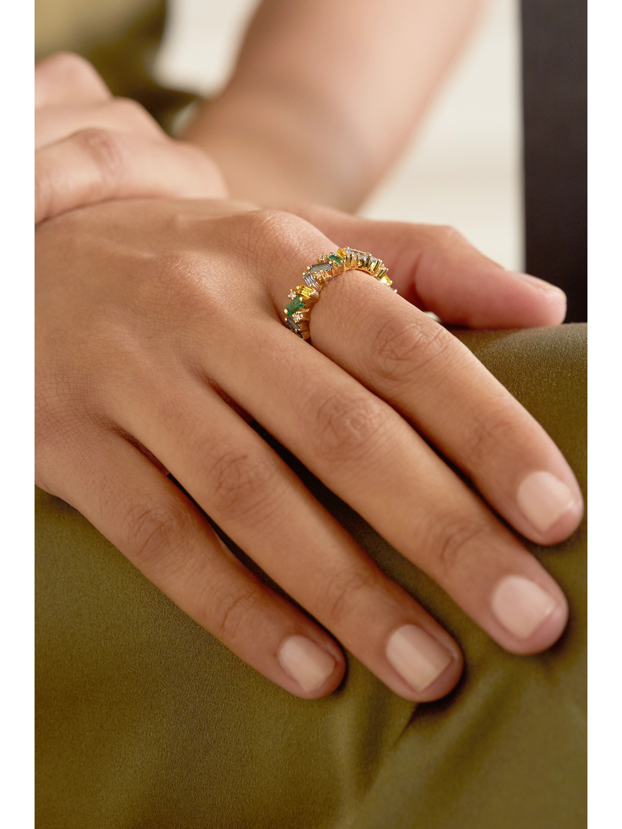 Suzanne Kalan 18-karat Gold Multi-stone Ring In Gold
