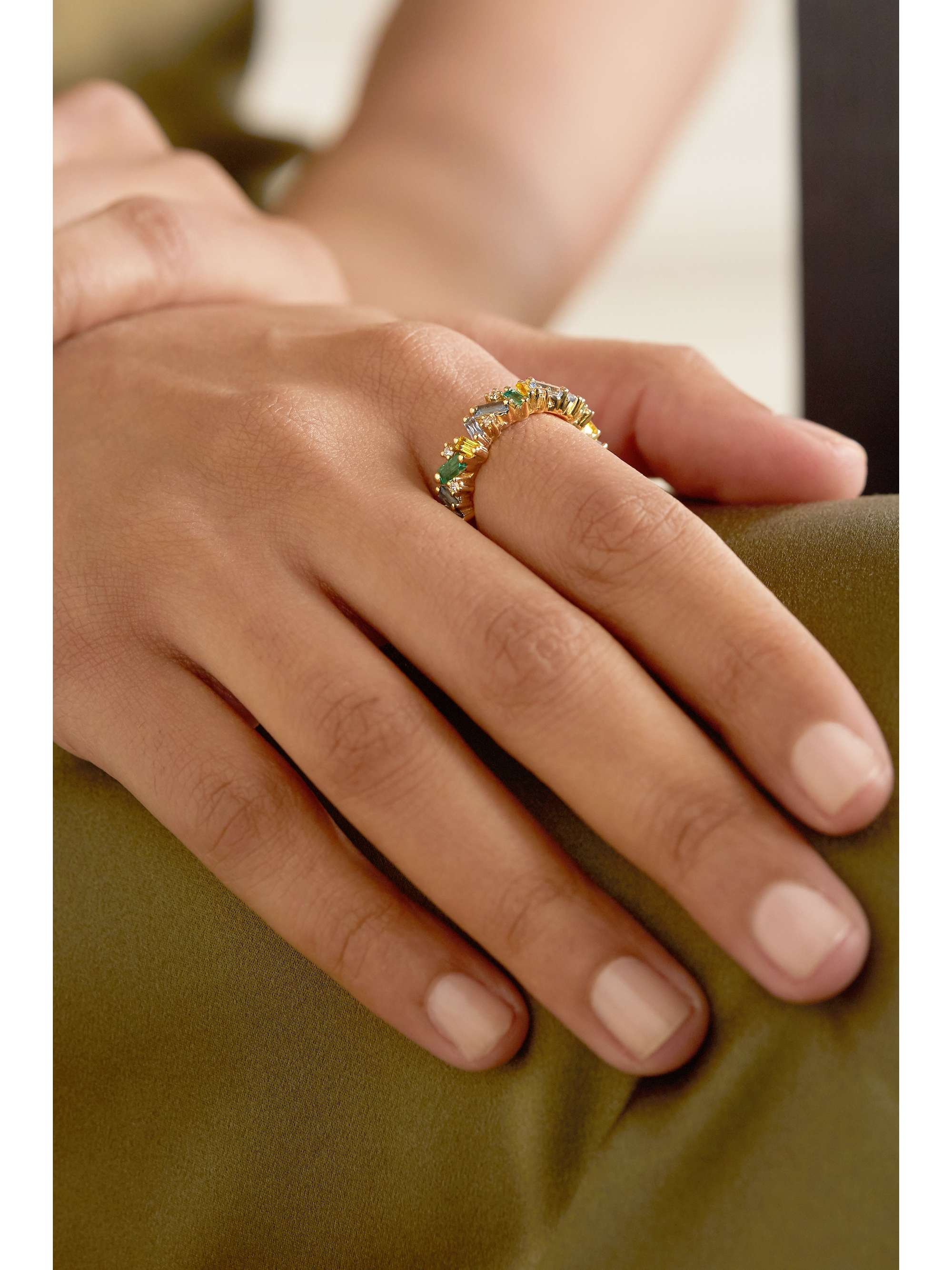 SUZANNE KALAN 18-karat gold multi-stone ring