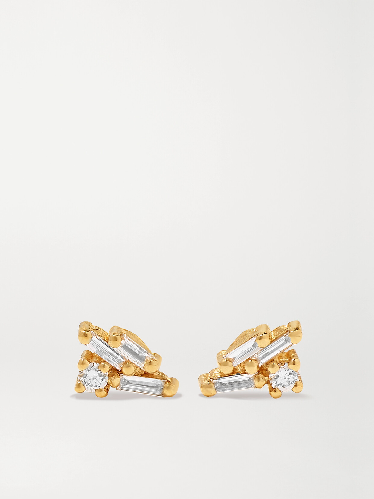 Suzanne Kalan 18-karat  Diamond Earrings