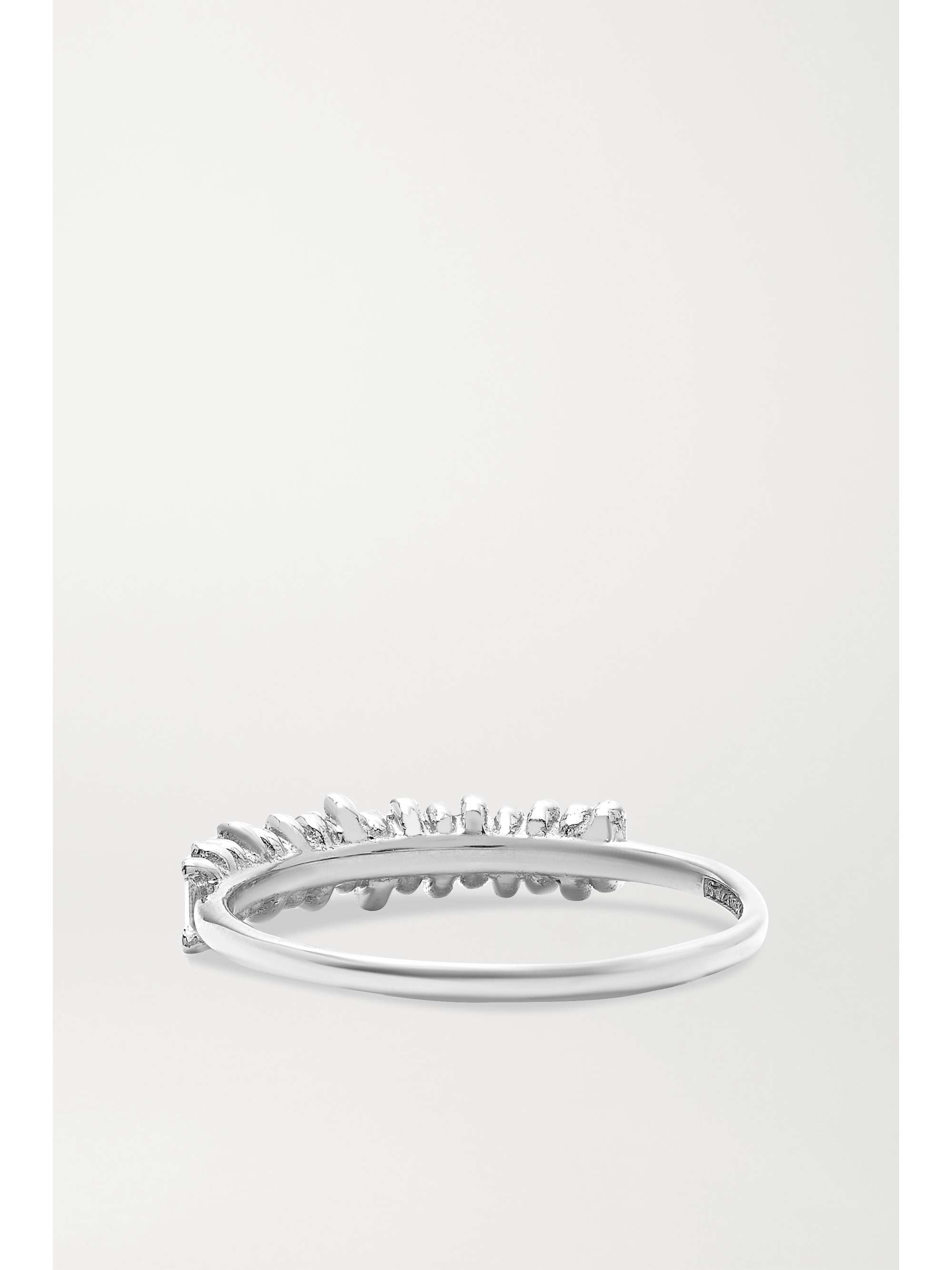 SUZANNE KALAN 18-karat white gold diamond ring