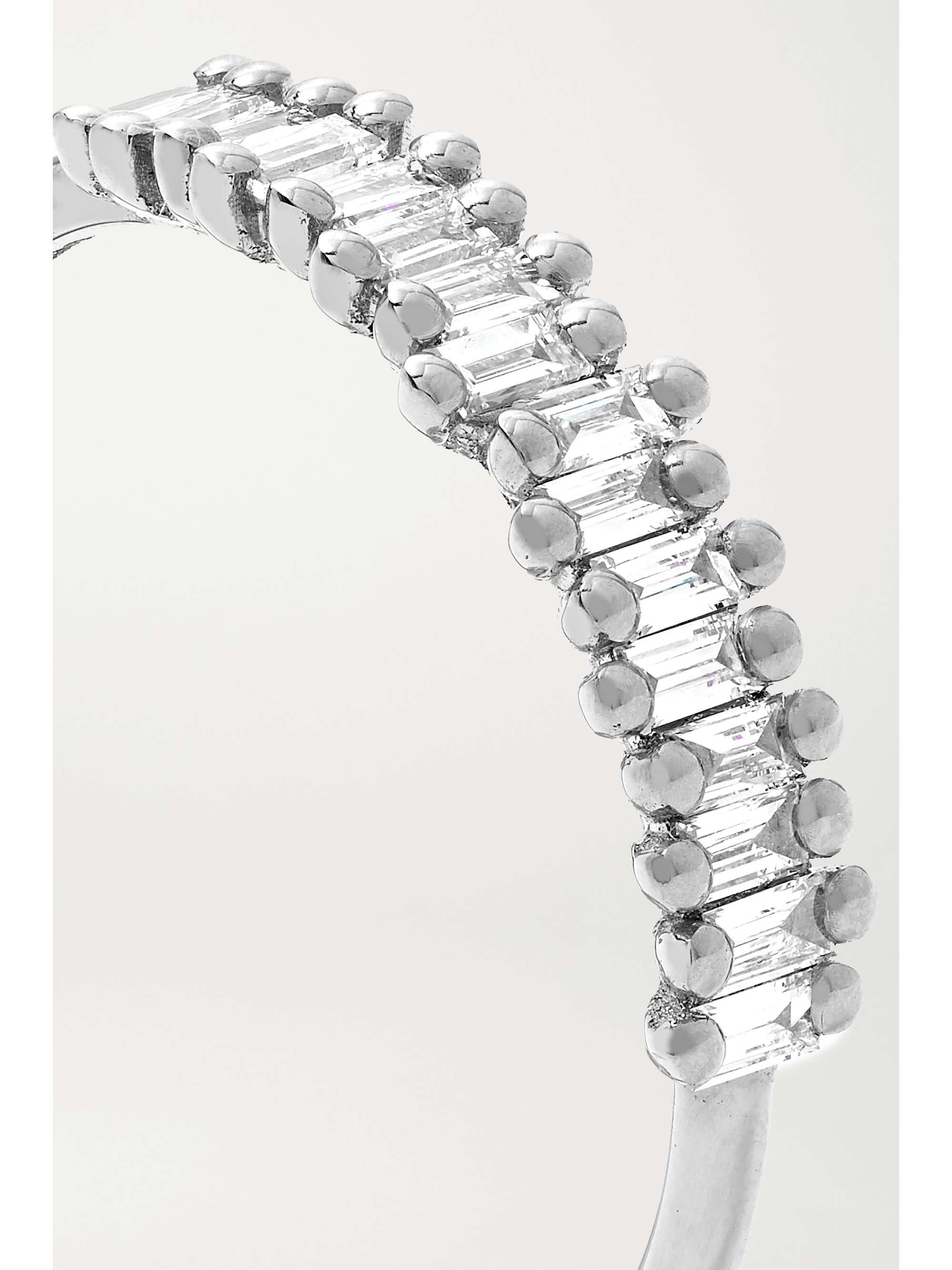 SUZANNE KALAN 18-karat white gold diamond ring