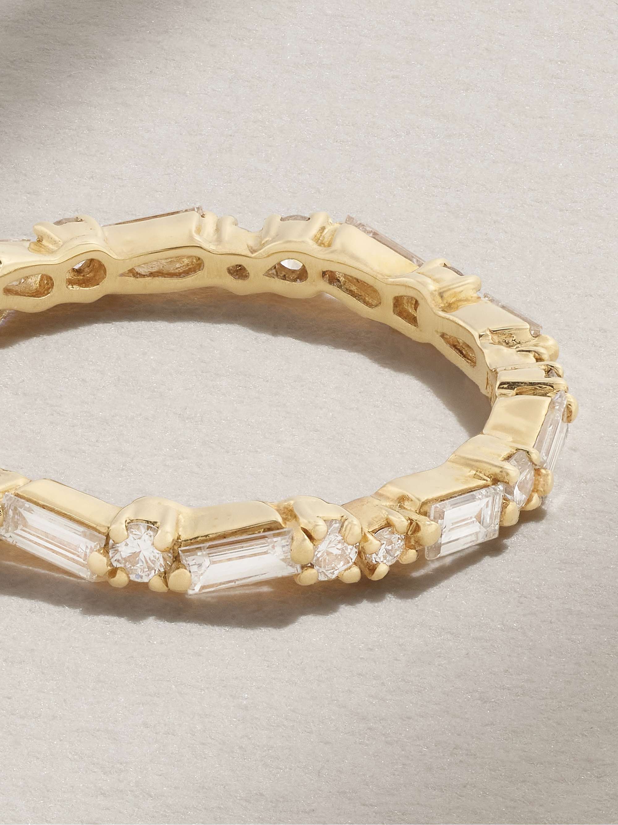 SUZANNE KALAN 18-karat gold diamond ring