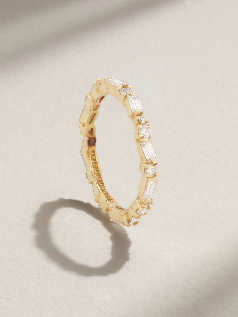 Suzanne Kalan 18-karat Gold Diamond Ring