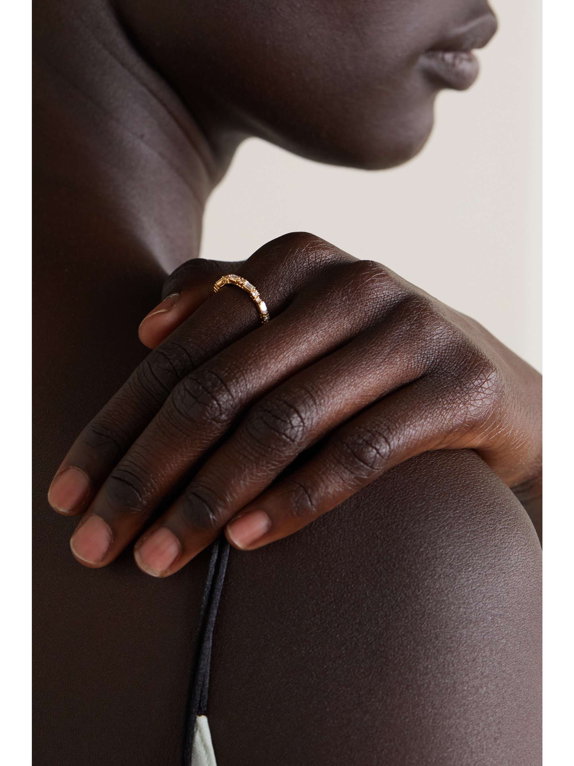 SUZANNE KALAN 18-karat gold diamond ring