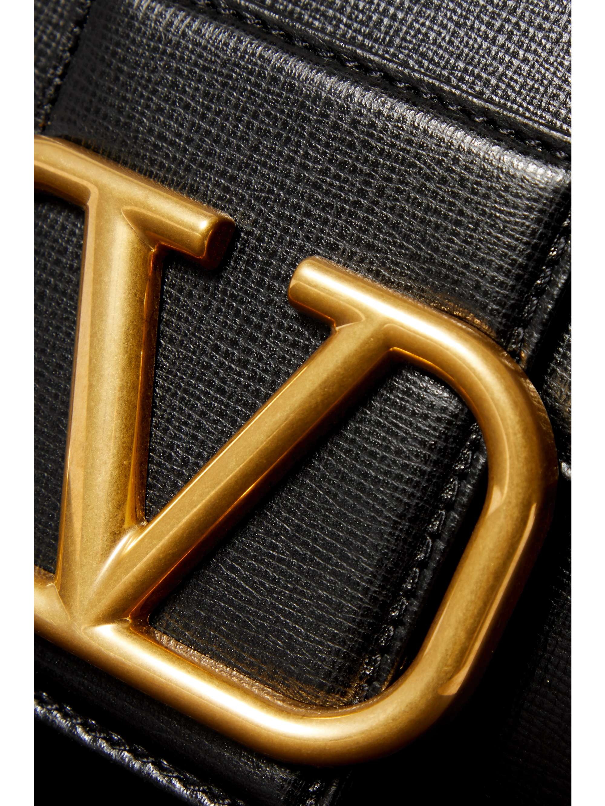 VALENTINO GARAVANI Valentino Garavani Stud Sign textured-leather tote