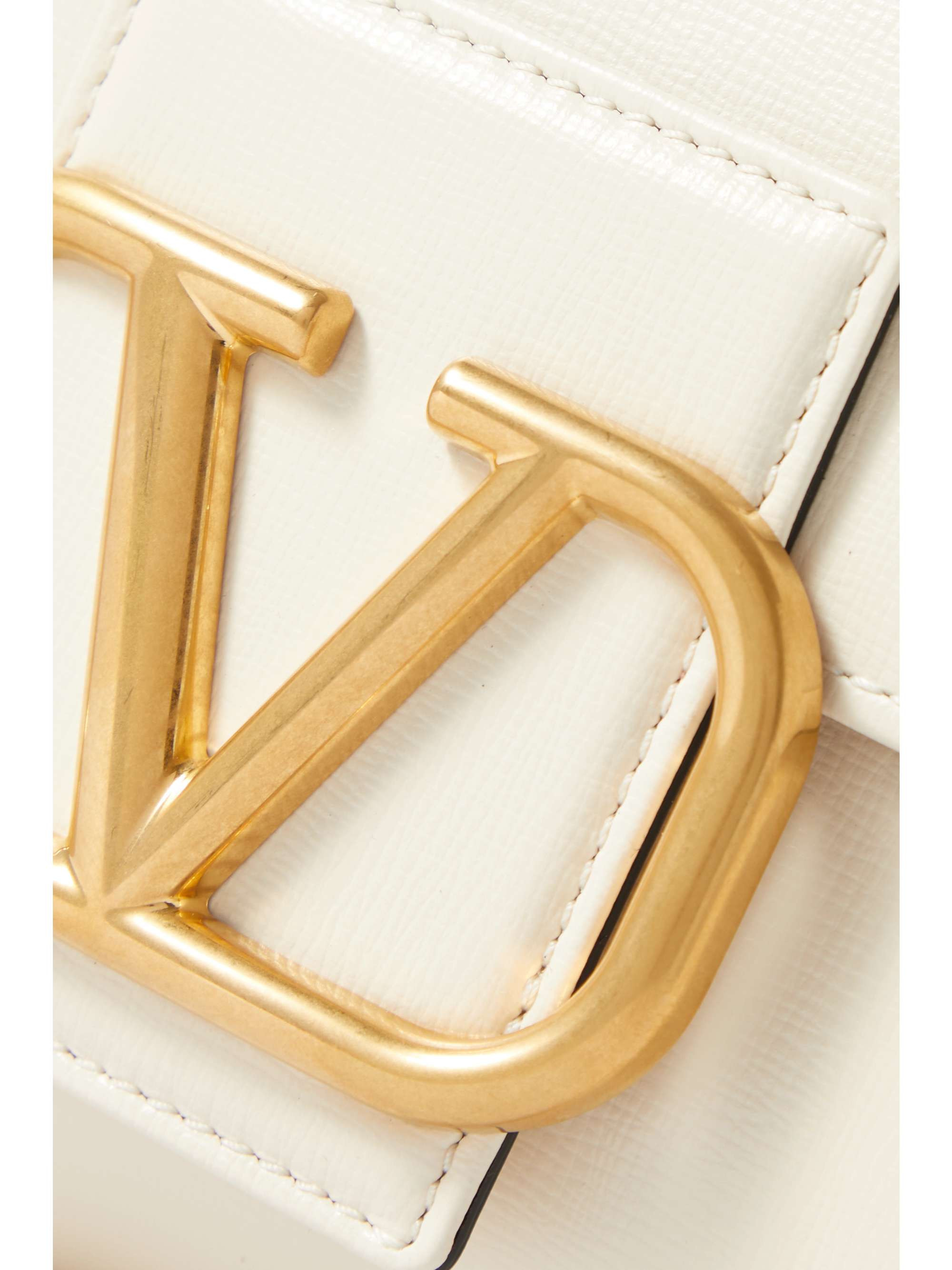 VALENTINO GARAVANI Valentino Garavani Stud Sign textured-leather tote
