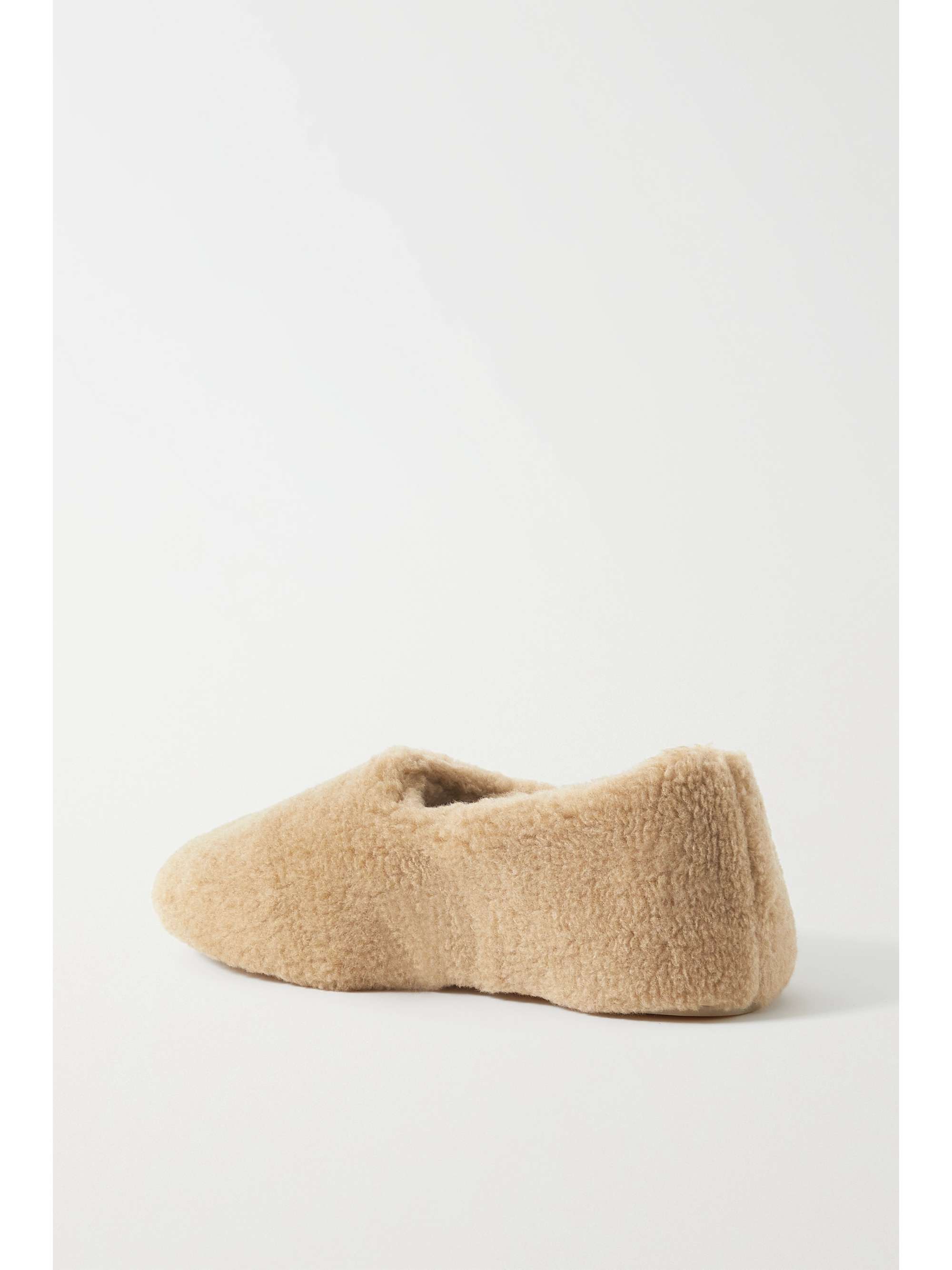 LORO PIANA Wintercozy flache Schuhe aus Shearling-Imitat