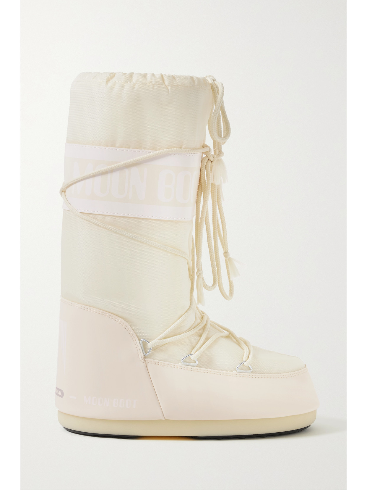 Moon Boot - Icon Shell And Faux Leather Snow Boots - Cream