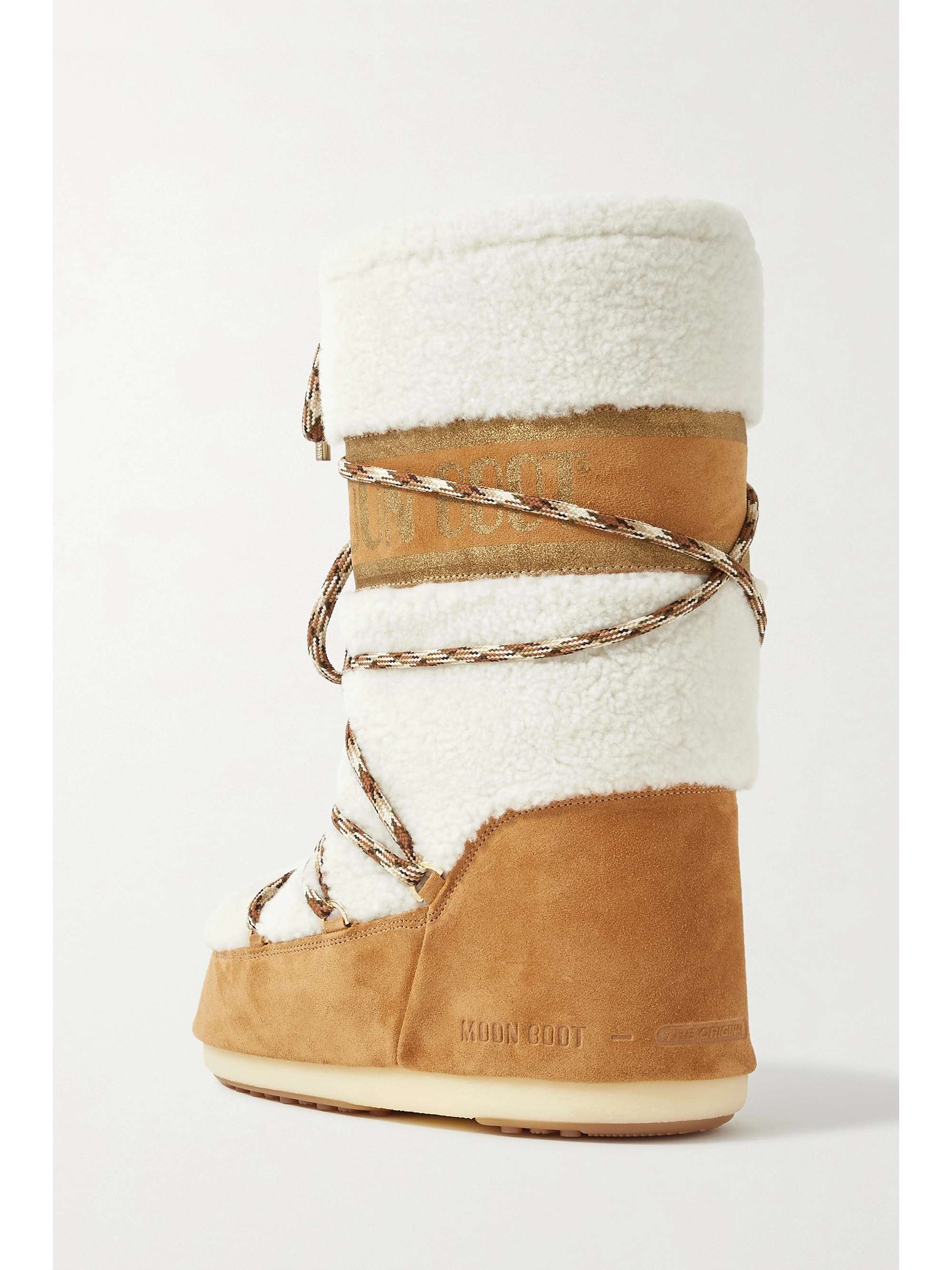 MOON BOOT Icon faux fur and faux leather snow boots