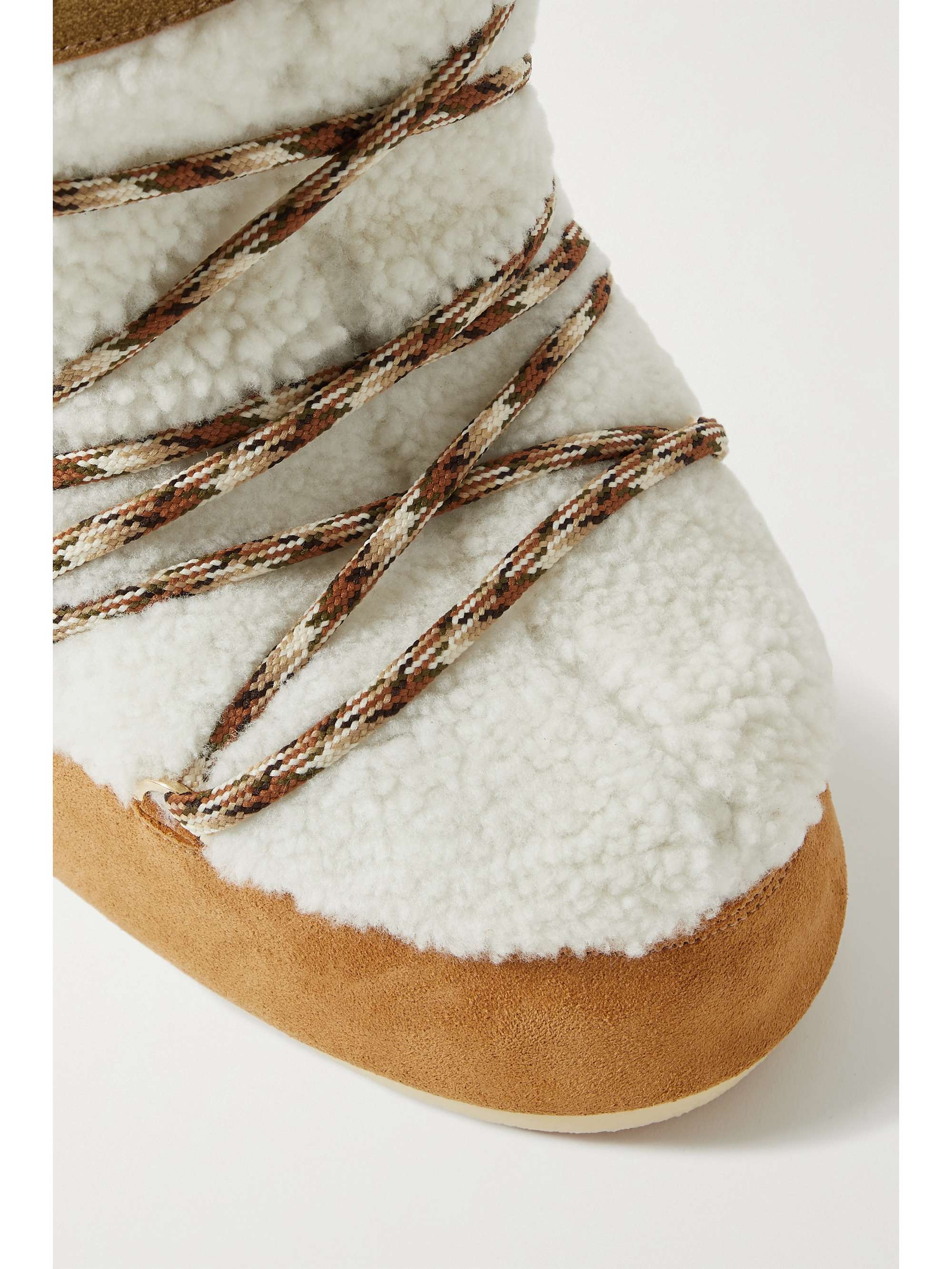 MOON BOOT Icon faux fur and faux leather snow boots