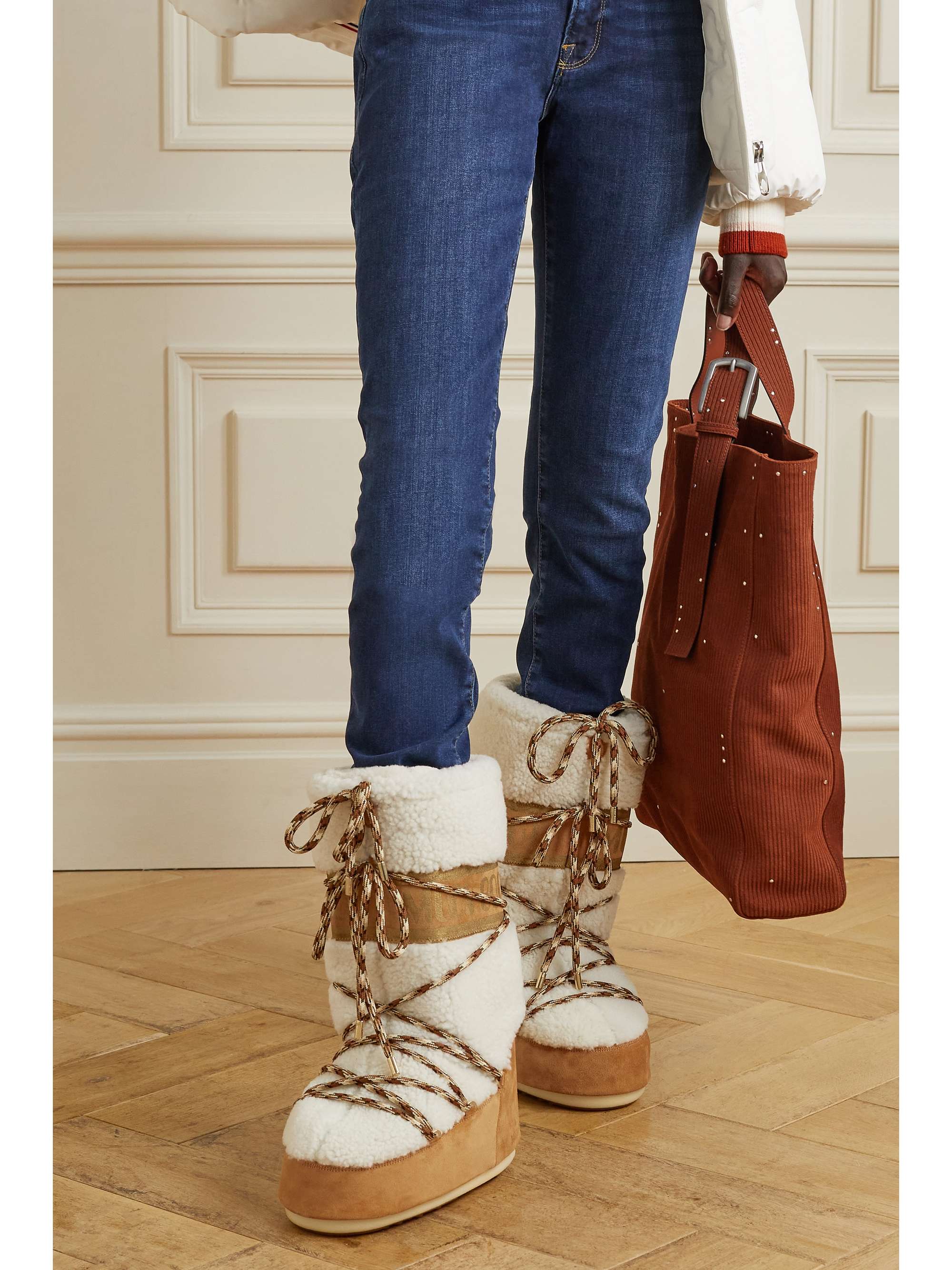 moon boot suede