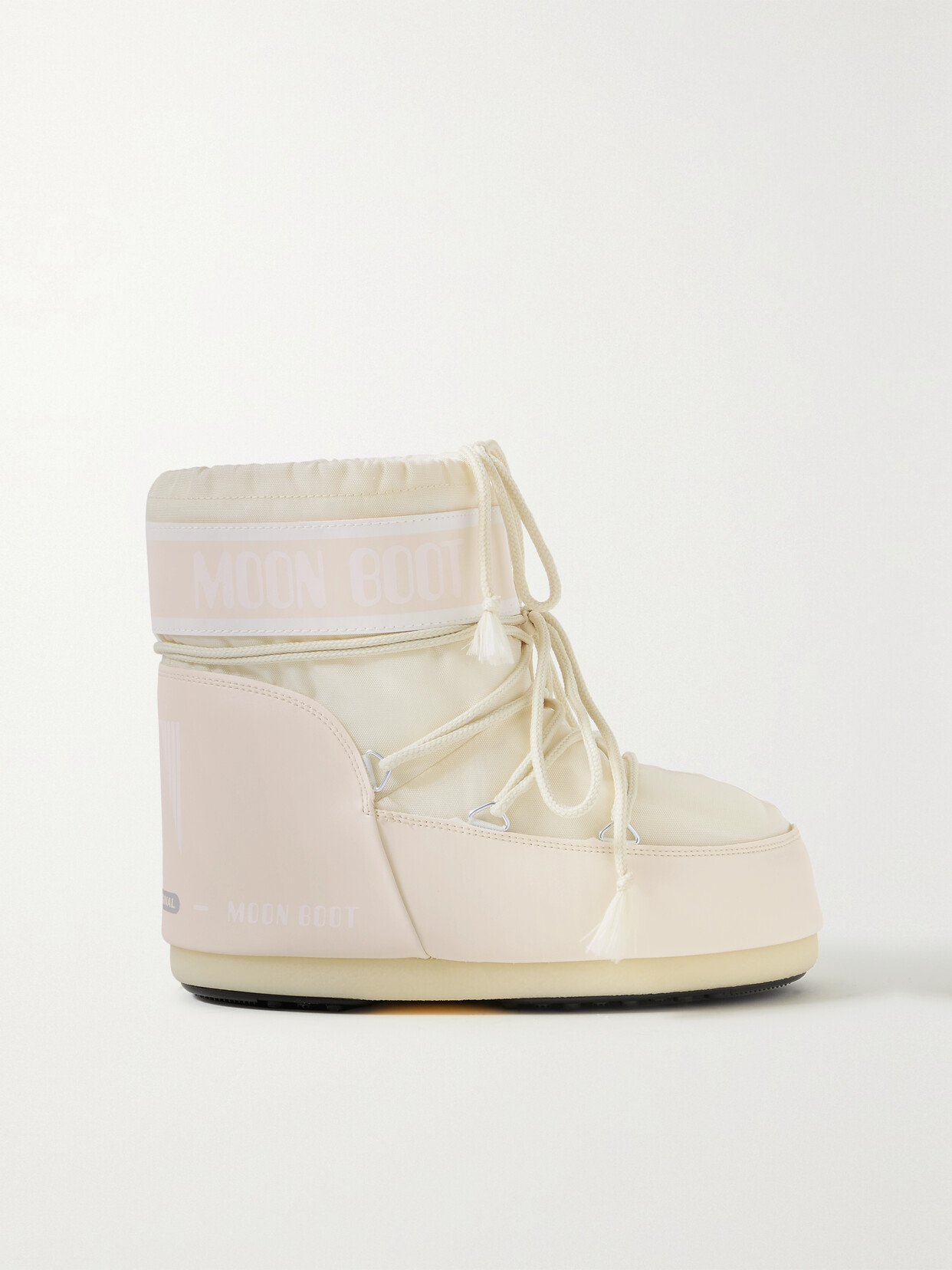 Moon Boot - Icon Low Shell And Faux Leather Snow Boots - Cream