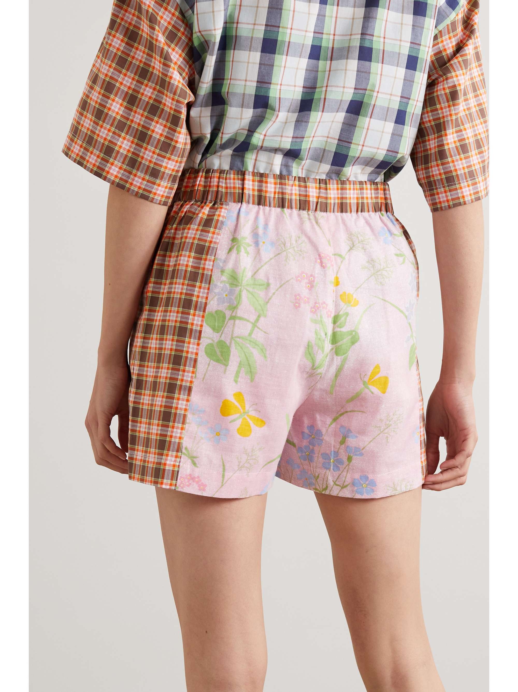 RAVE REVIEW + NET SUSTAIN Grimes patchwork cotton shorts