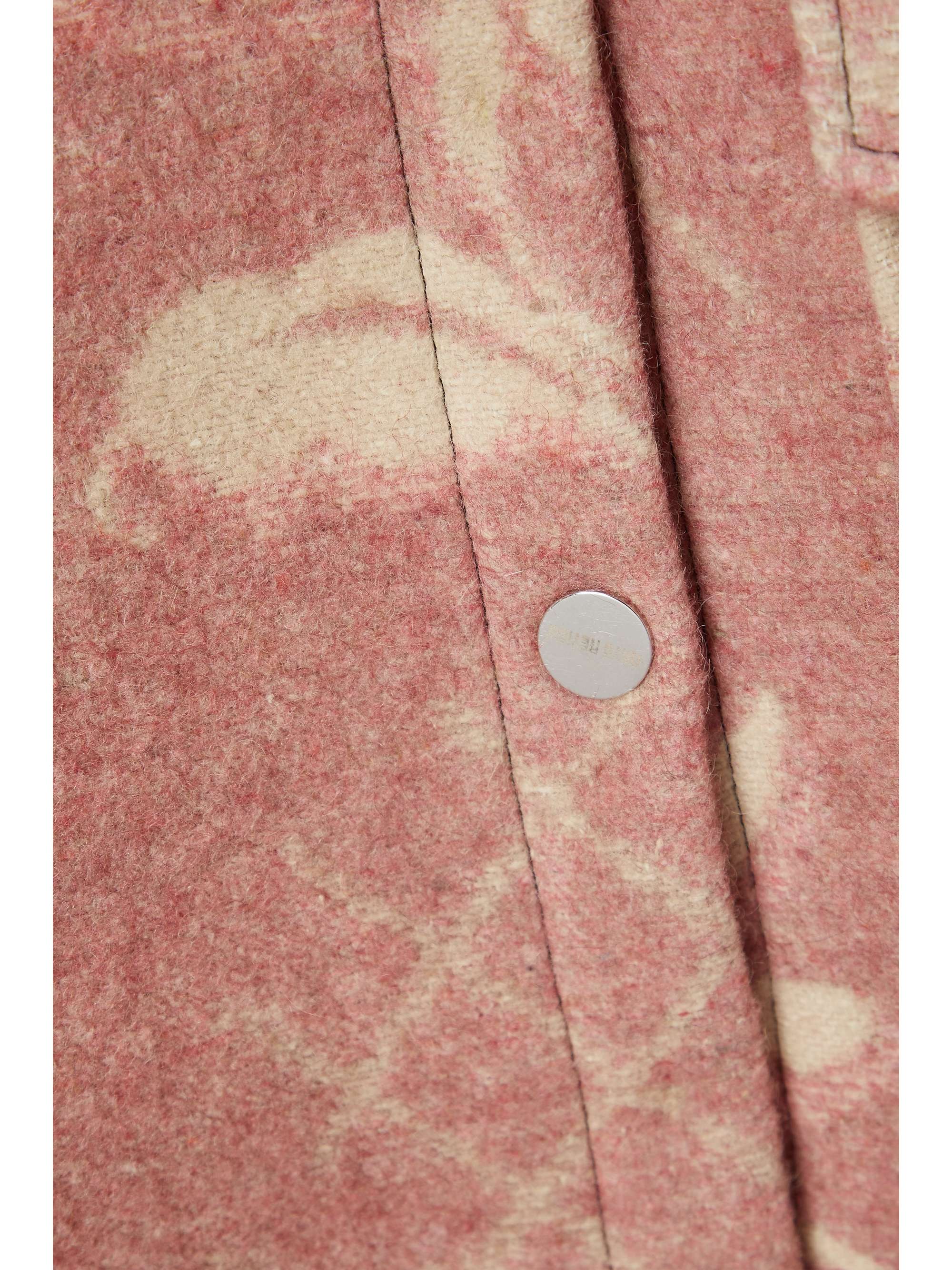 RAVE REVIEW + NET SUSTAIN Rakel oversized patchwork printed wool-felt jacket