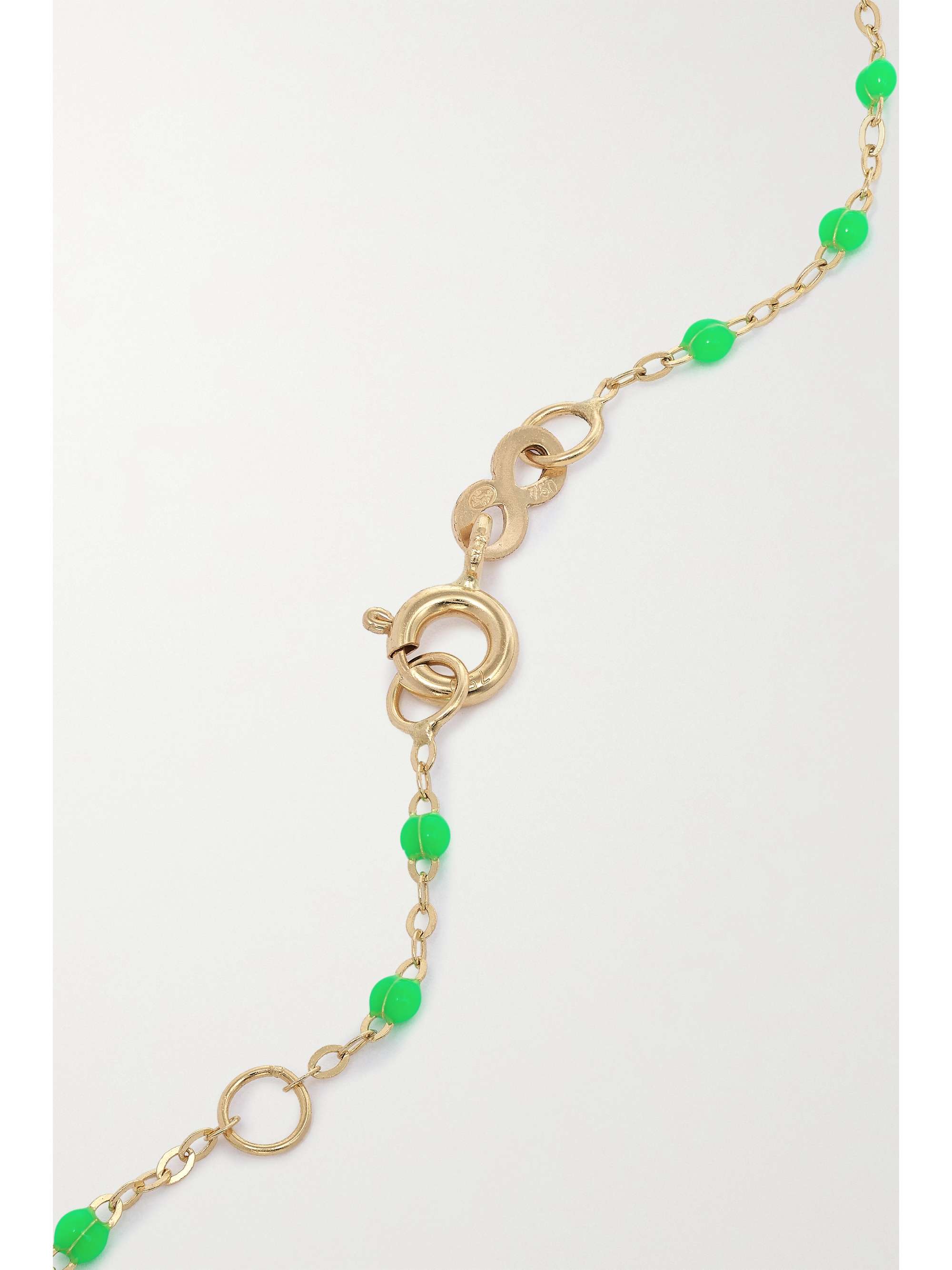 GIGI CLOZEAU Gigi Supreme 18-karat gold, resin and diamond necklace