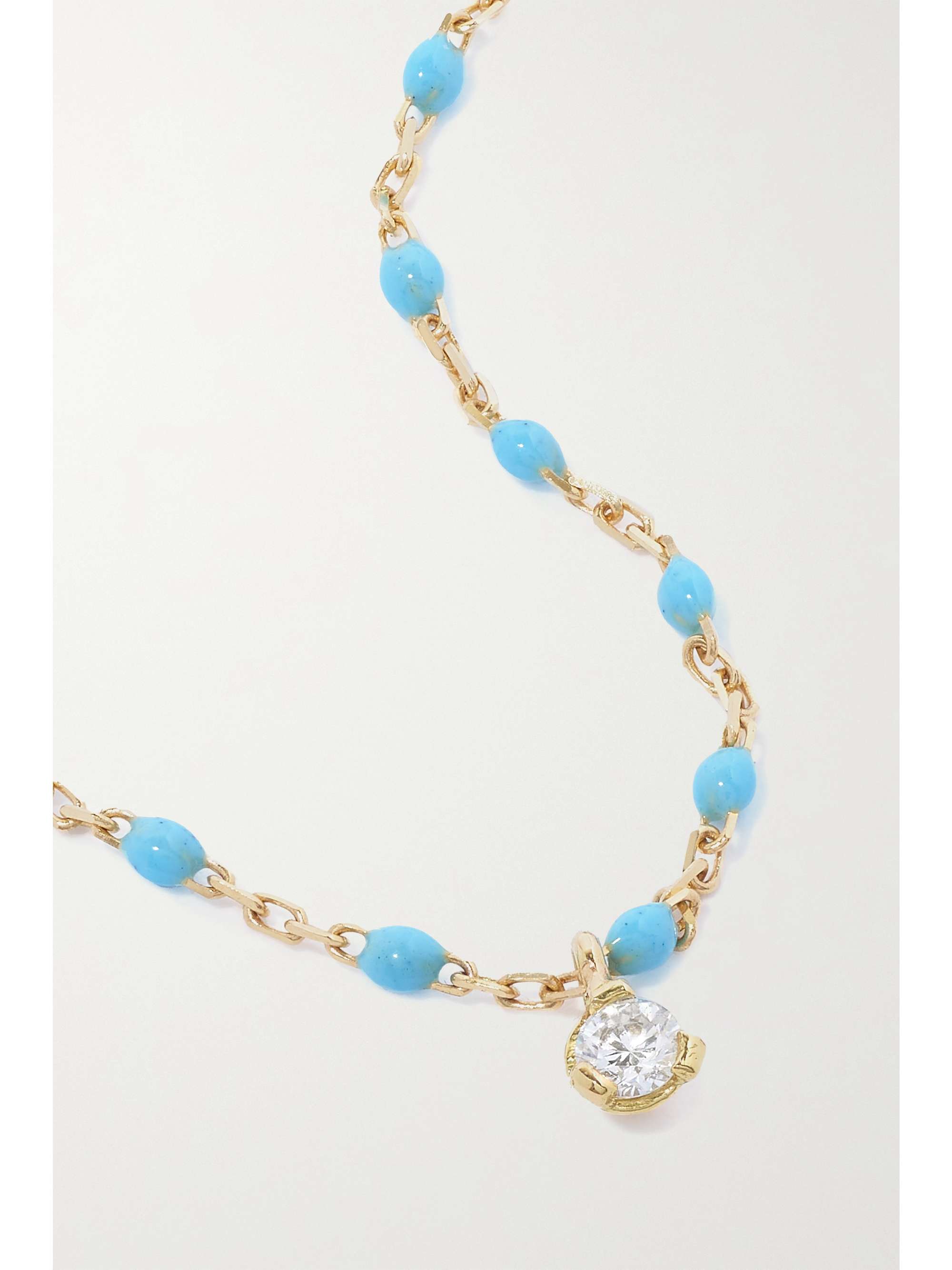 GIGI CLOZEAU Bracelet en or 18 carats (750/1000), résine et diamant Gigi Mini