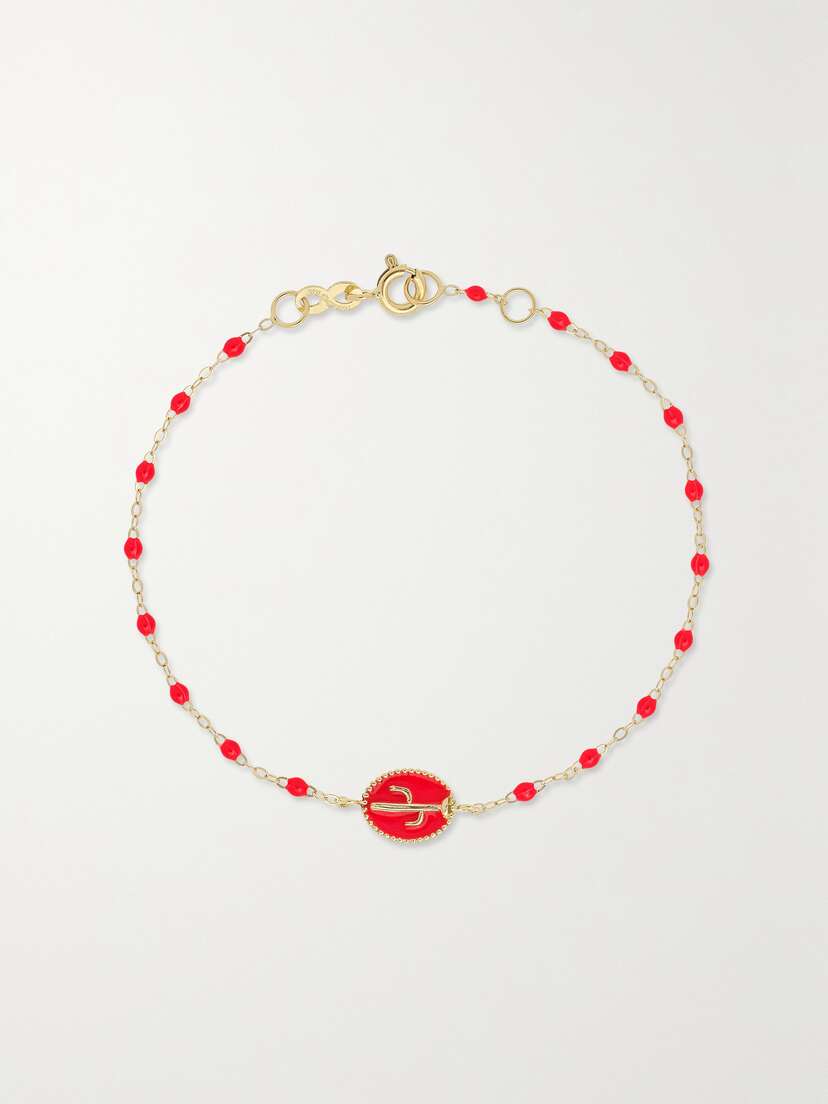 Gigi Clozeau Cactus Classic Gigi 18-karat Gold And Resin Bracelet