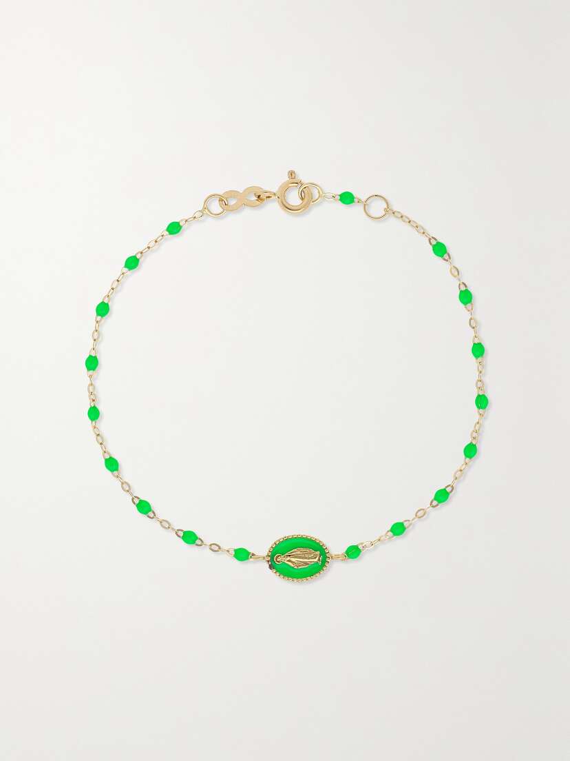 Gigi Clozeau Madone Classic Gigi 18-karat Gold And Resin Bracelet