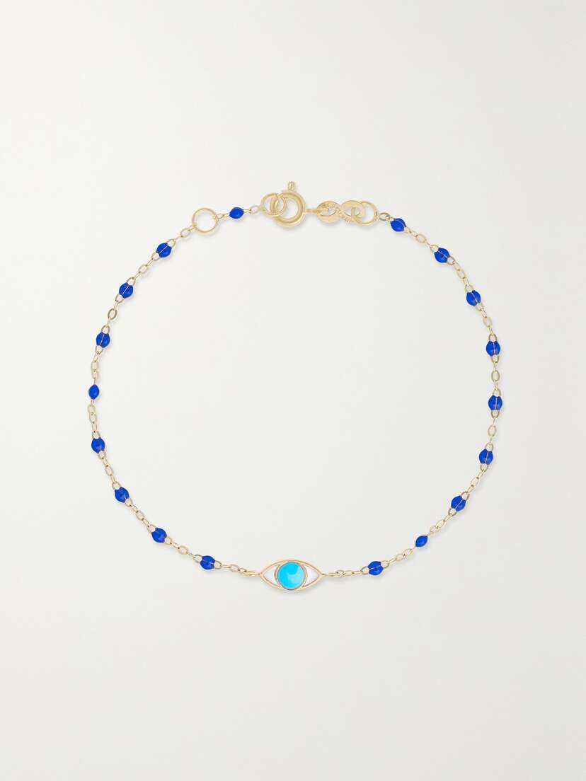 Gigi Clozeau Eye Classic Gigi 18-karat Gold And Resin Bracelet
