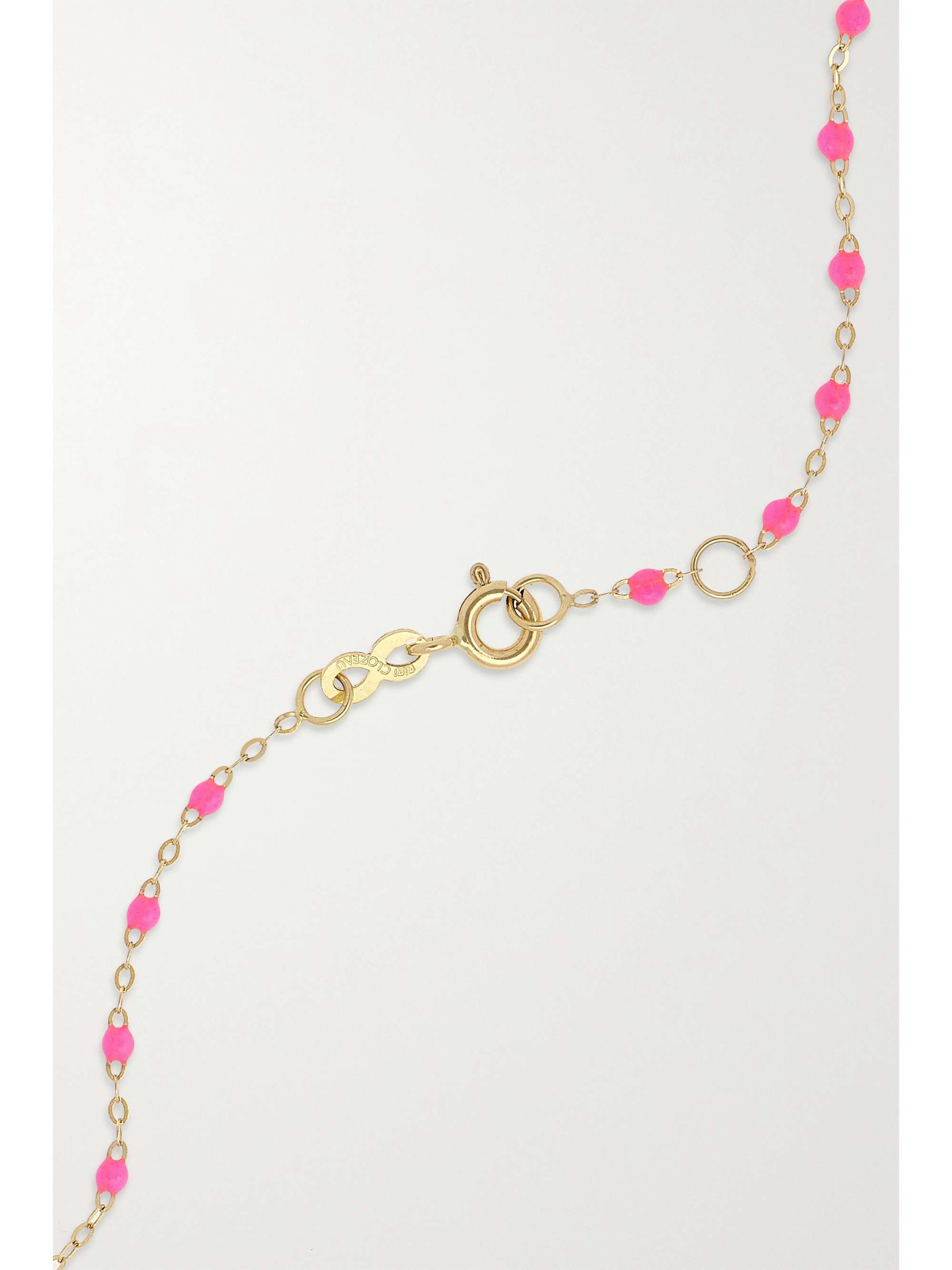 GIGI CLOZEAU Gigi Supreme 18-karat gold, resin and diamond necklace