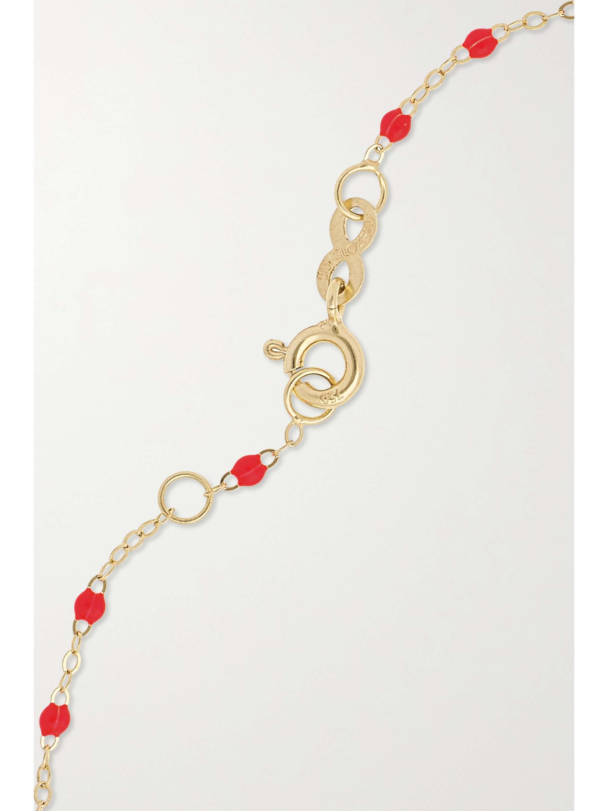 GIGI CLOZEAU Gigi Supreme 18-karat gold, resin and diamond bracelet