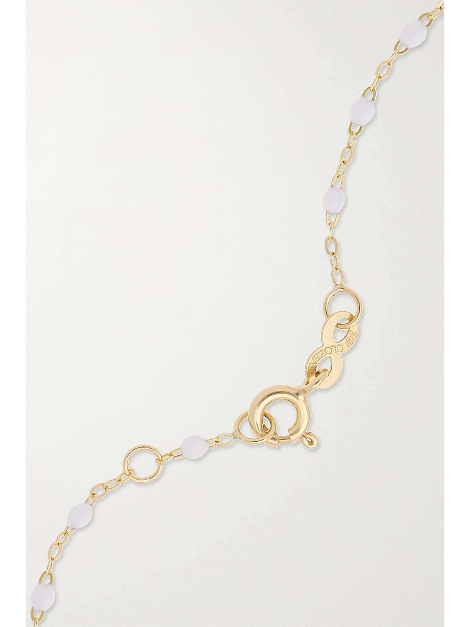 GIGI CLOZEAU Classic Gigi 18-karat gold and resin bracelet
