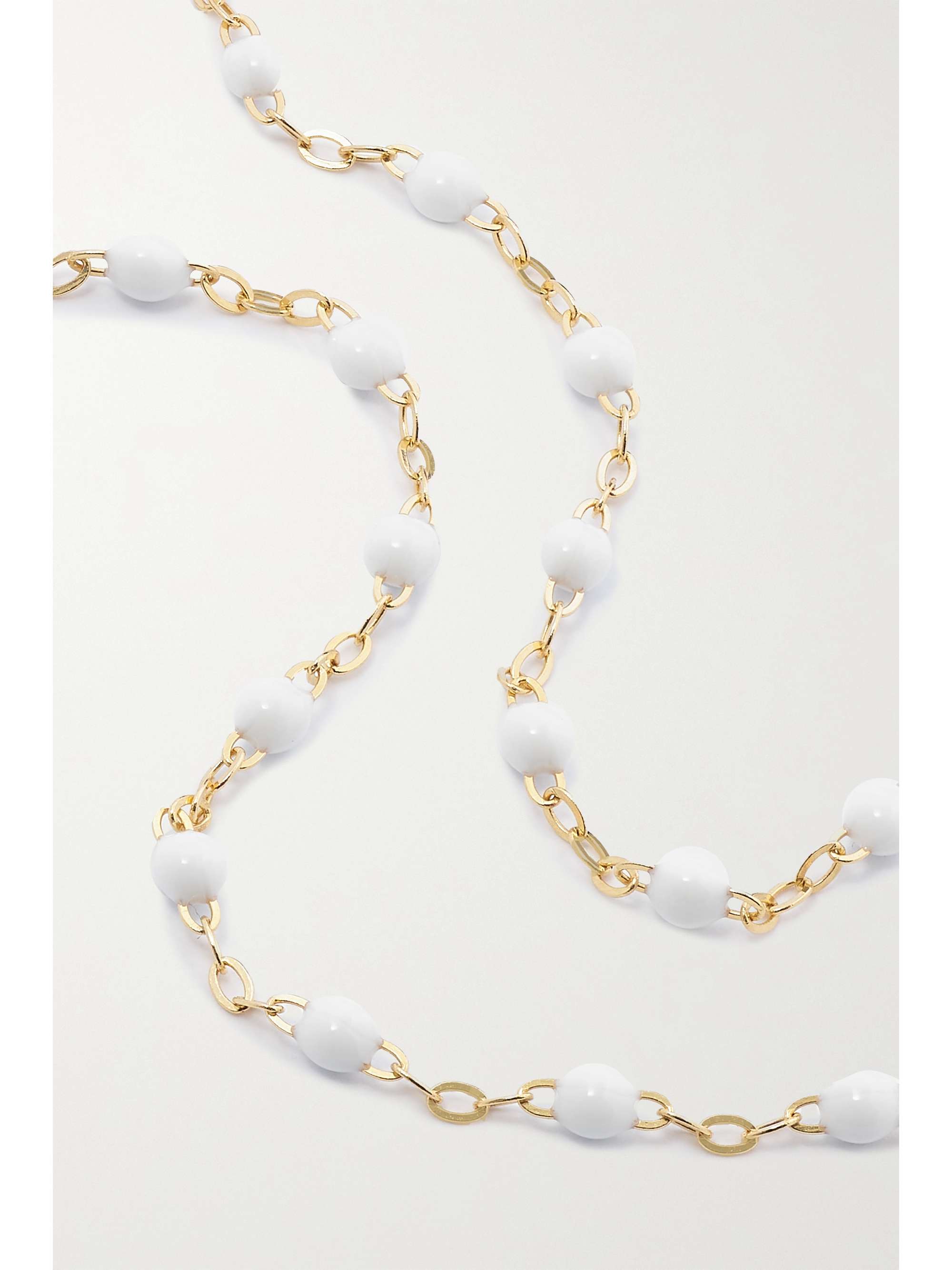 GIGI CLOZEAU Classic Gigi 18-karat gold and resin bracelet
